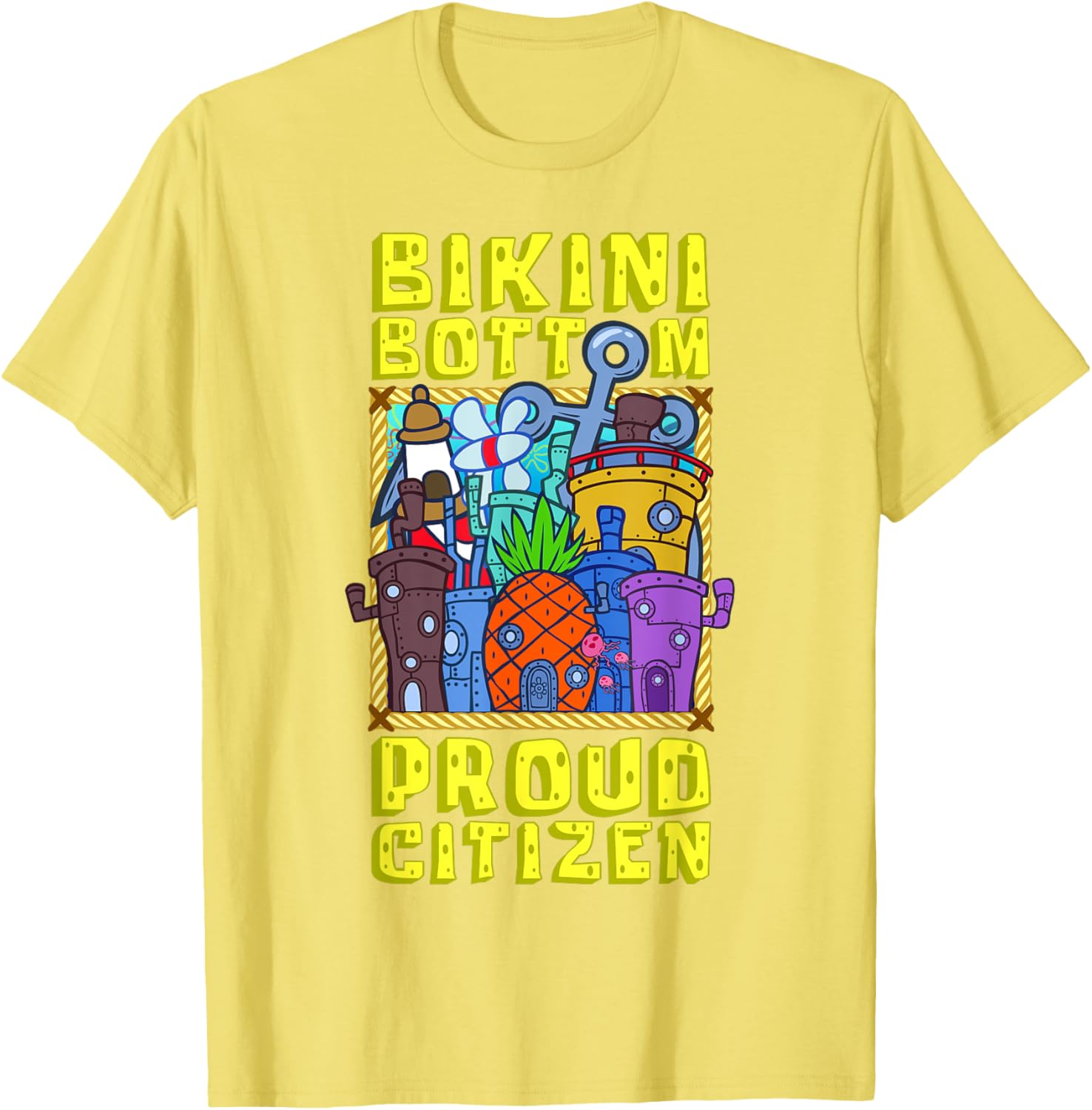 Mademark SpongeBob SquarePants Bikini Bottom Proud Citizen T-Shirt - 3
