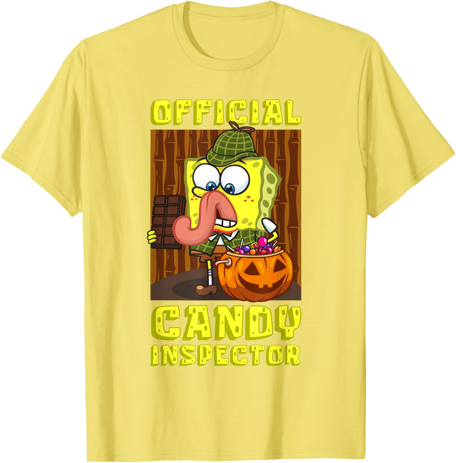 Mademark SpongeBob SquarePants Halloween Candy Inspector Fun T-Shirt - 12