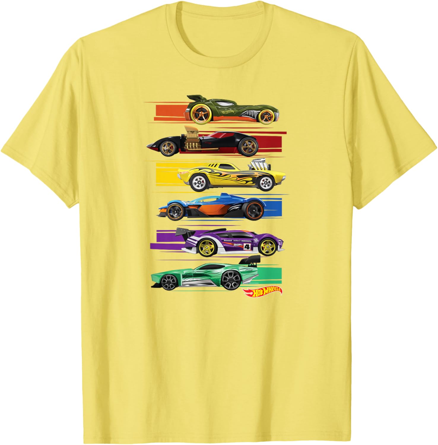 Hot Wheels Multi Car T-Shirt for Kids and Adults - Fun Racing Apparel - 8