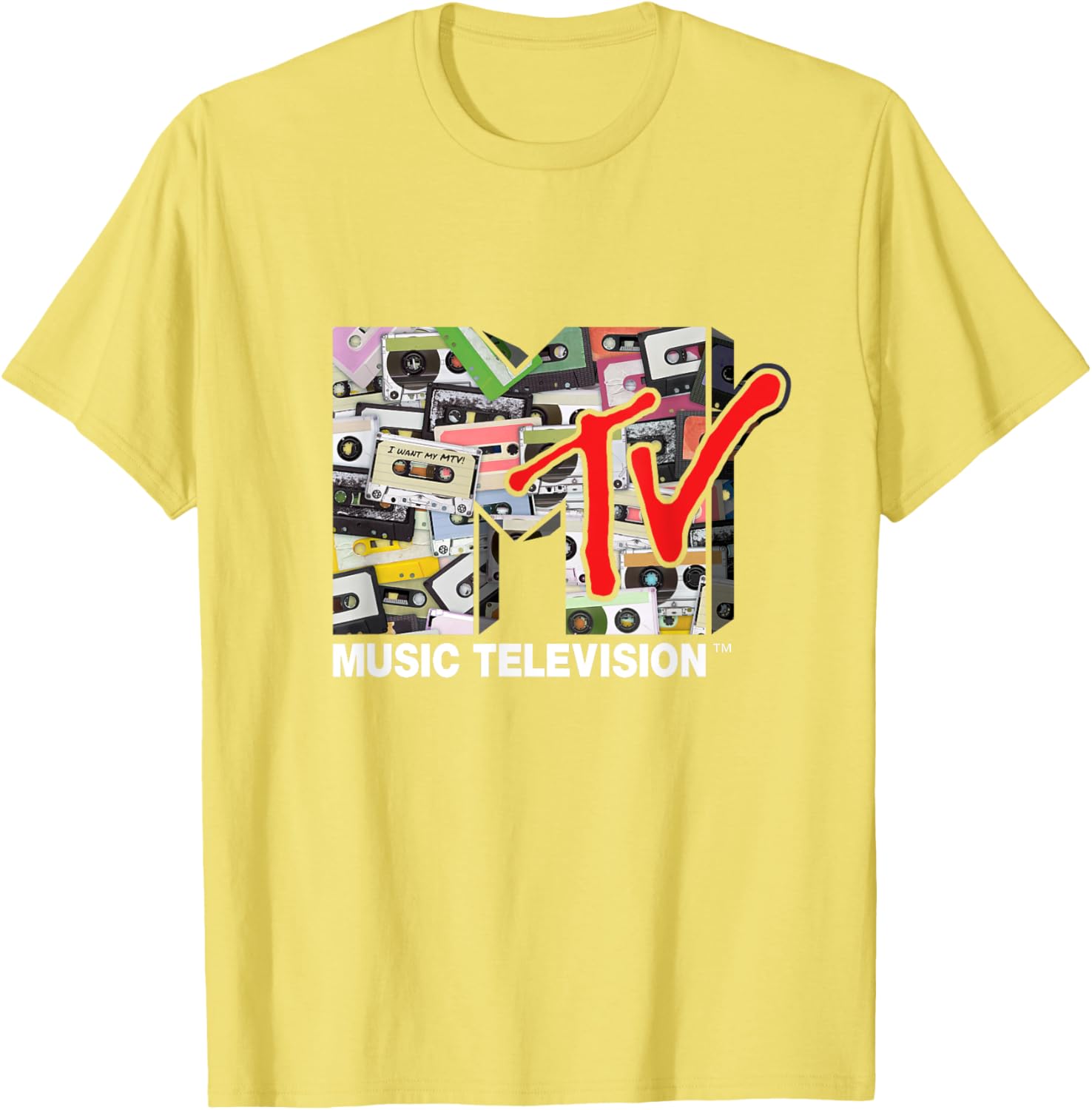 Mademark x MTV Retro 80s Cassette Tapes Remix T-Shirt for Vintage Style - 5