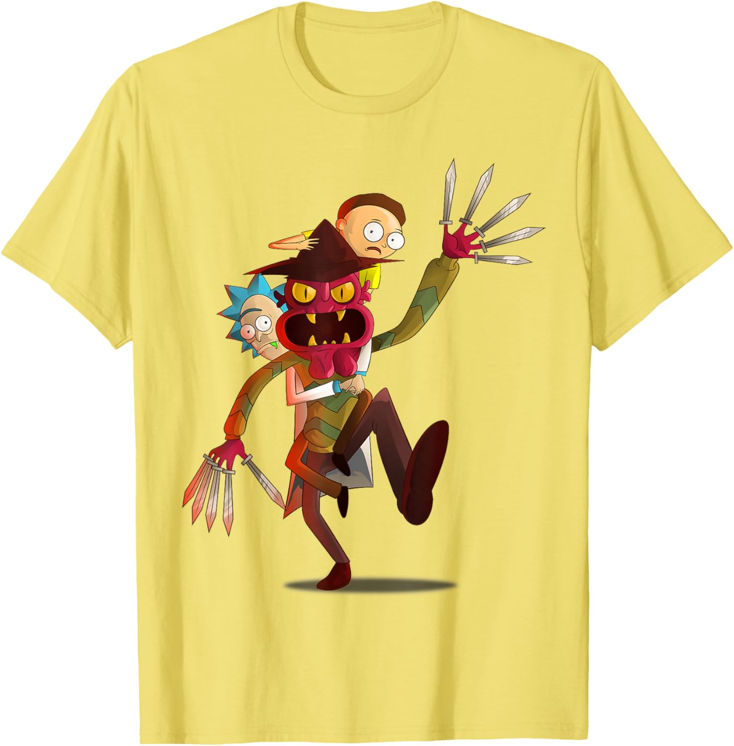 Mademark Rick and Morty Nightmare on Scary Street T-Shirt for Fans - 17