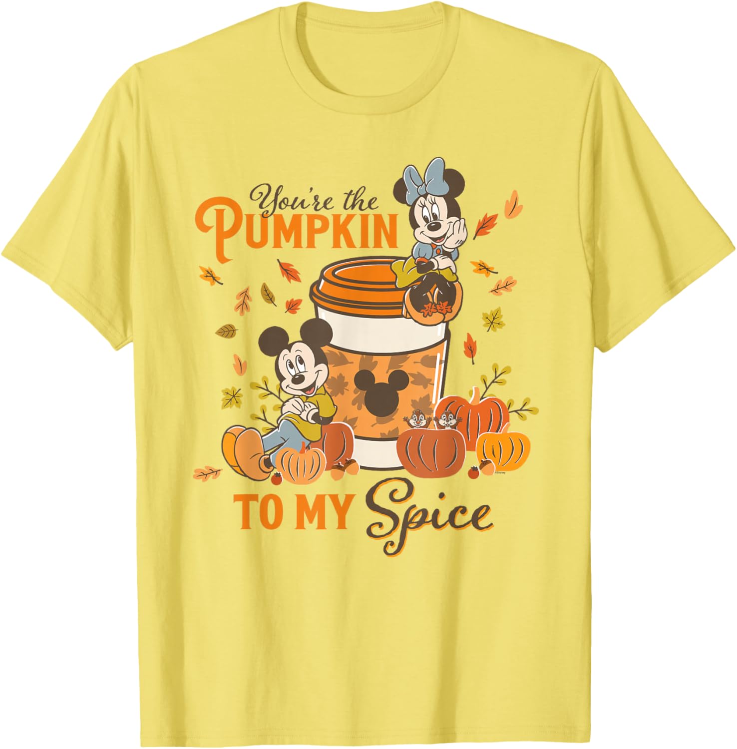 Disney Mickey and Minnie You're The Pumpkin to My Spice Fall T-Shirt - 4