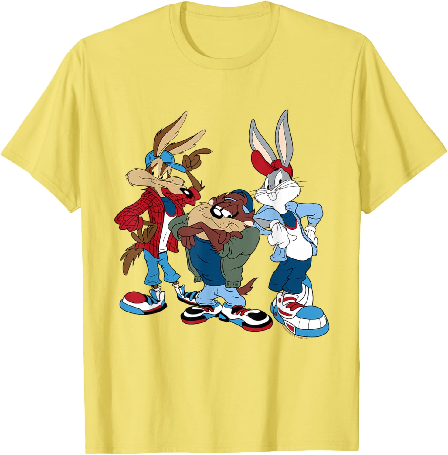 Looney Tunes T-Shirt featuring Wiley, Bugs, and Taz - Fun Cartoon Apparel - 16