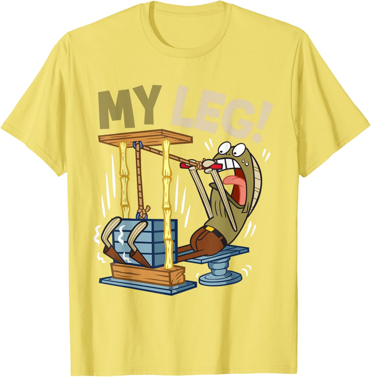 Mademark SpongeBob My Leg Legs Day Weightlifting Gym T-Shirt for Fans - 9