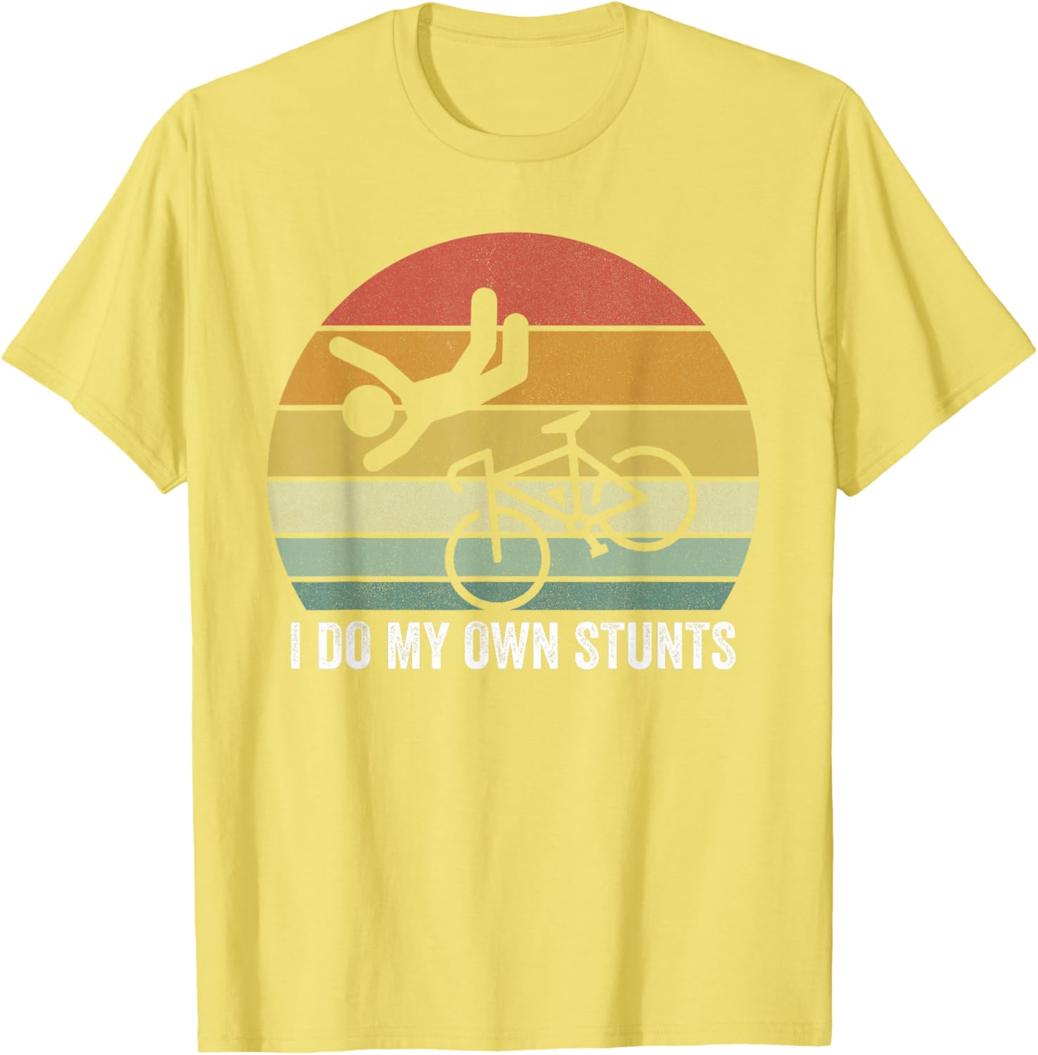 Vintage Retro I Do My Own Stunts Shirt for Bike Lovers - Fun T-Shirt - 19