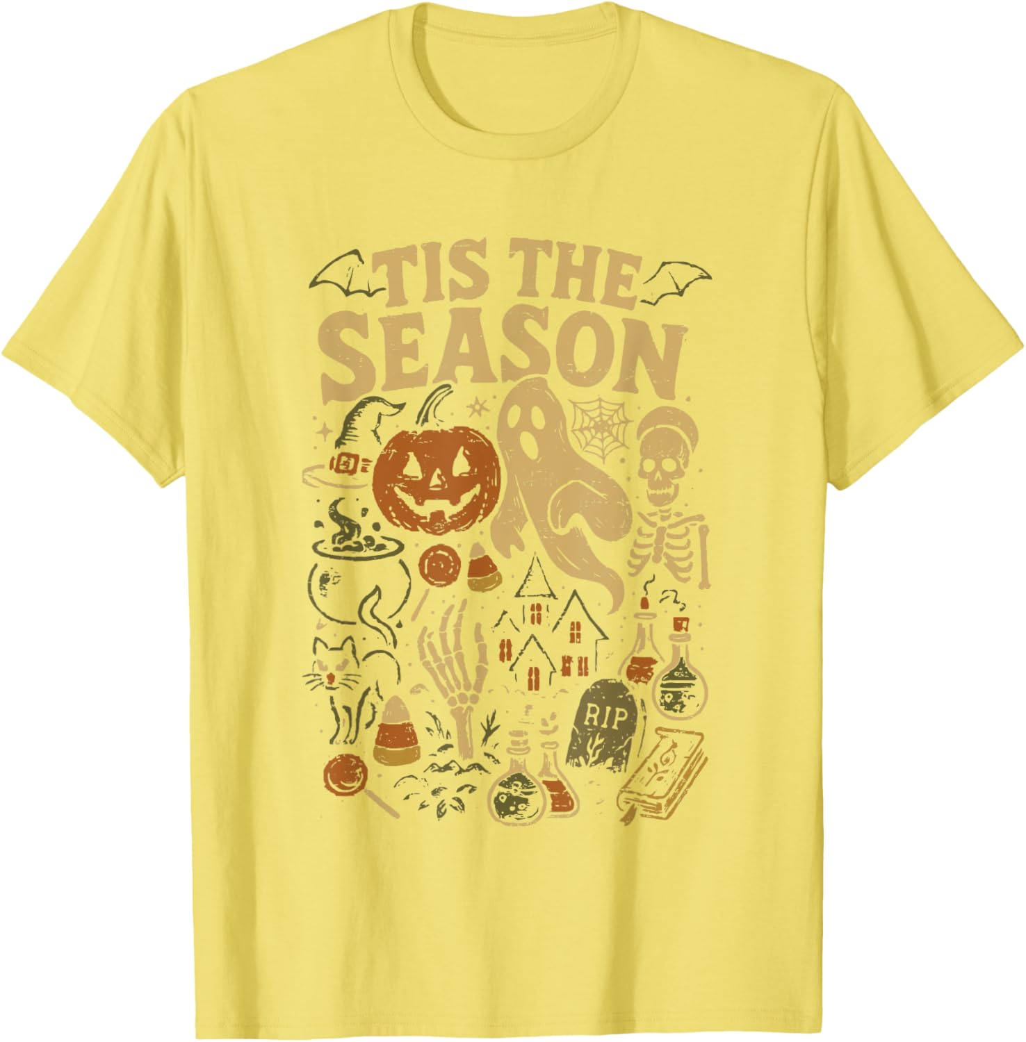 Spooky Season Pumpkin Witch Halloween Vibes T-Shirt for Festive Fun - 10
