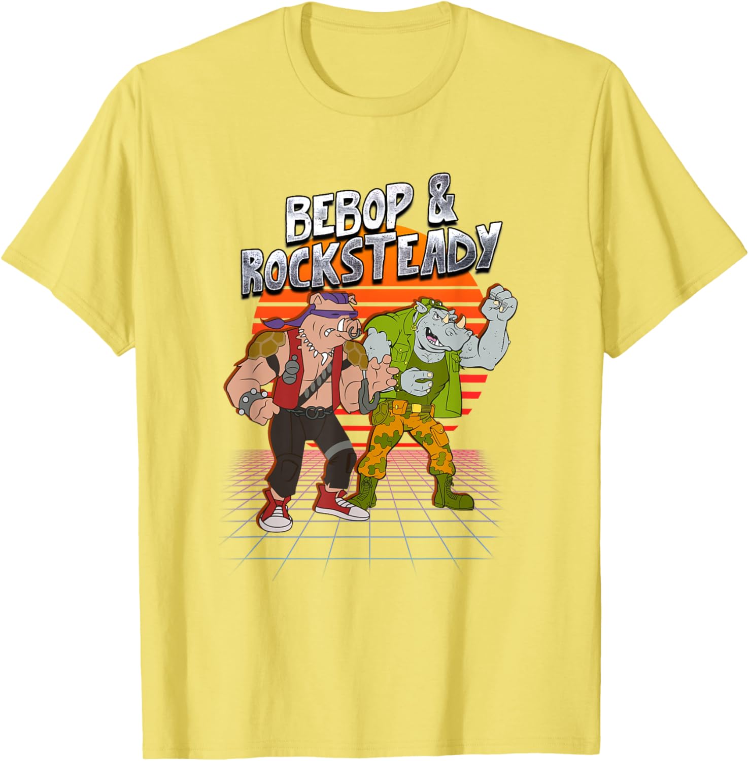 Mademark x TMNT Bebop and Rocksteady Retro Style T-Shirt for Fun Fashion - 3