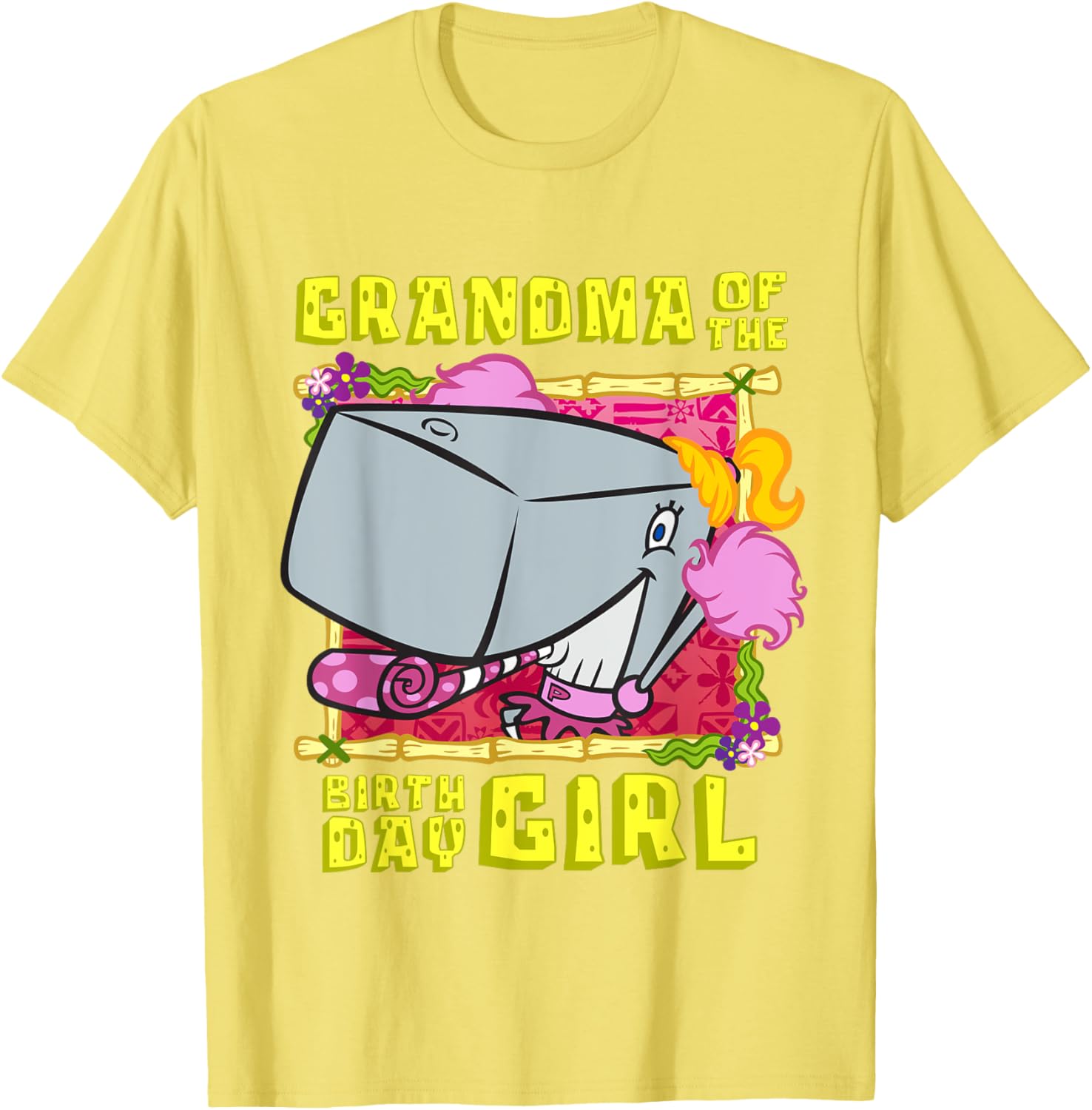 SpongeBob Pearl Grandma T-Shirt for Birthday Girls - Fun Grandmother Gift - 18