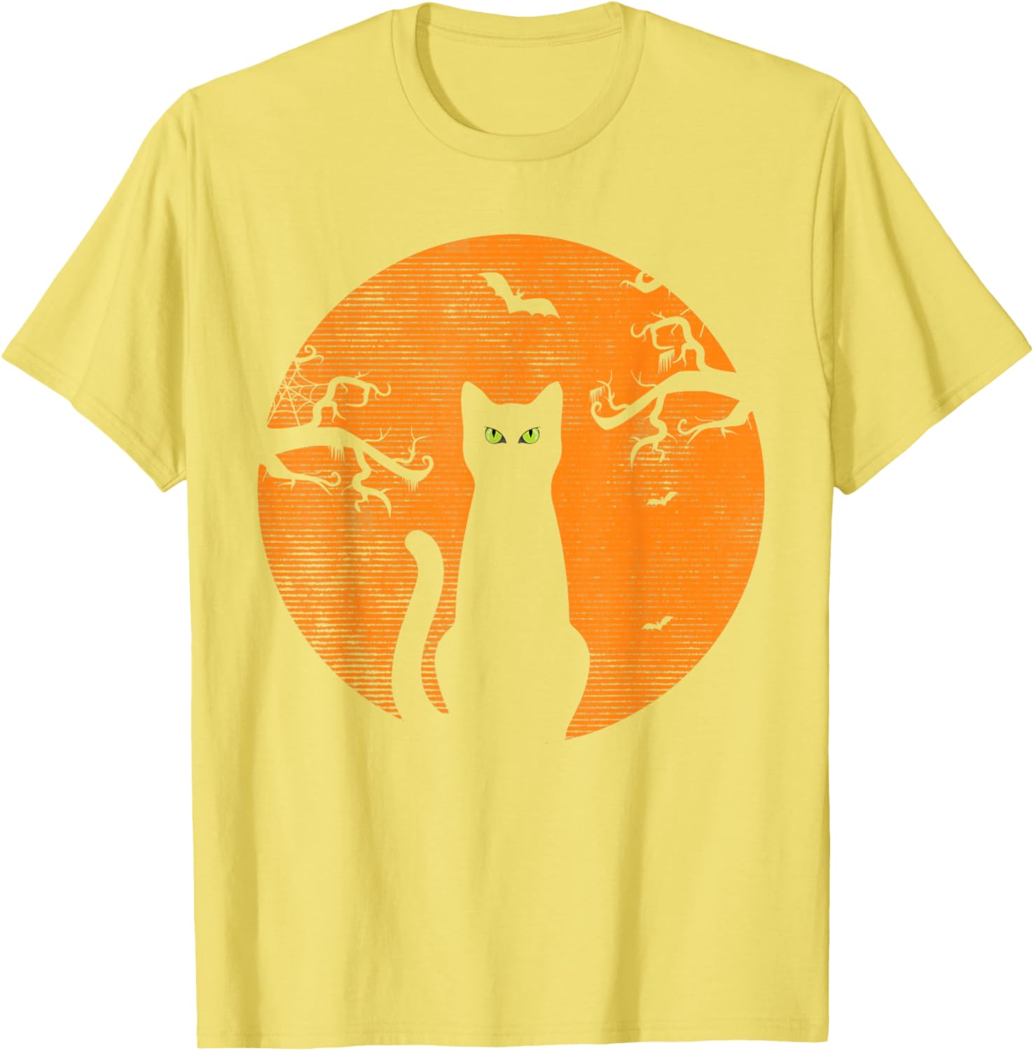 Vintage Scary Christmas Cat T-Shirt Retro Black Cat Moon Design - 17