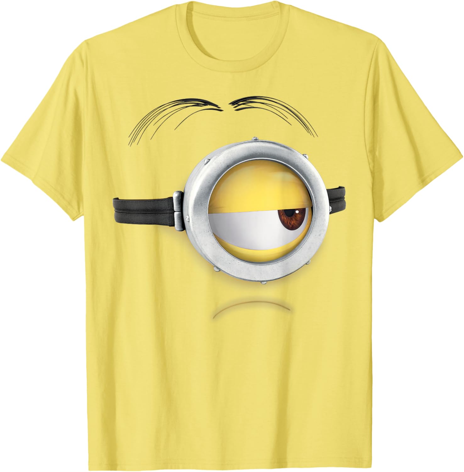 Despicable Me Minions Stuart Frown Face Graphic T-Shirt for Fans - 1