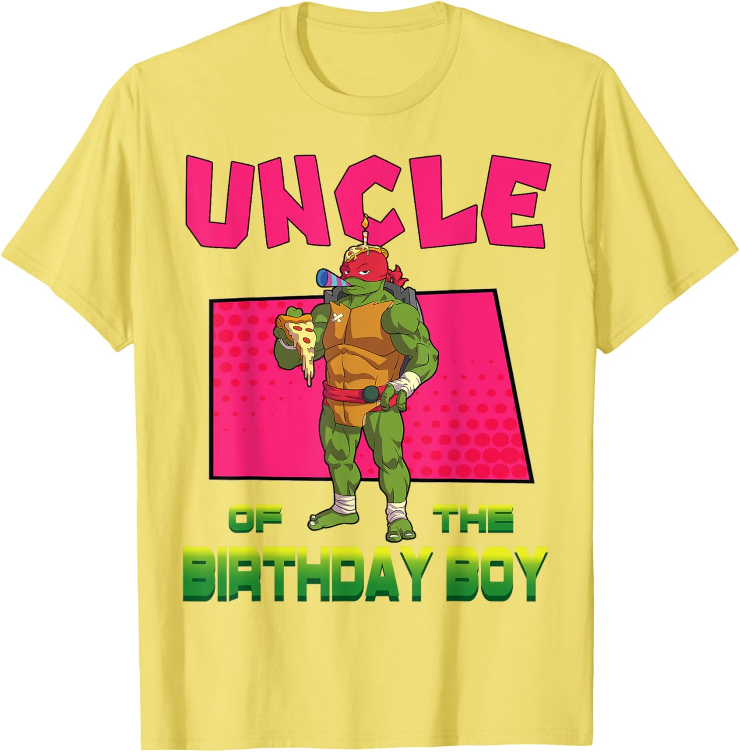 Raphael Pizza Theme Party T-Shirt for Birthday Boys by Mademark Ninja Turtles - 8