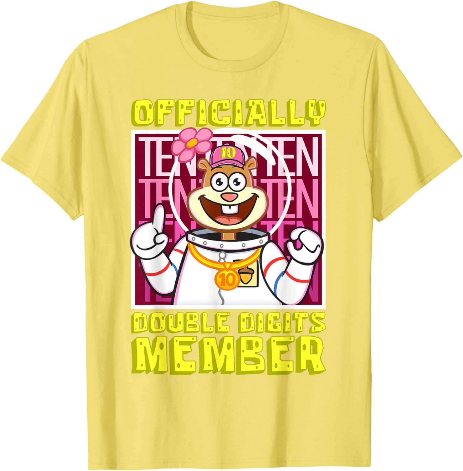 Sandy Officially Double Digits Girl 10th Birthday T-Shirt Fun Design - 6