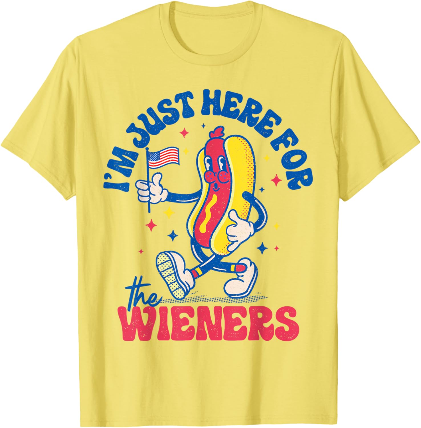 Funny Hot Dog Wieners T-Shirt for 4th of July - Men, Women, Kids - 1