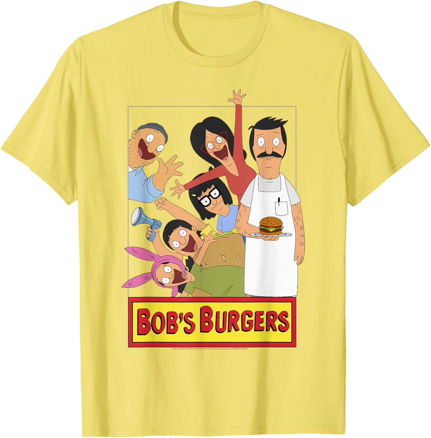Bob's Burgers Family Shot Teddy Logo T-Shirt for Fans of the Show - 5