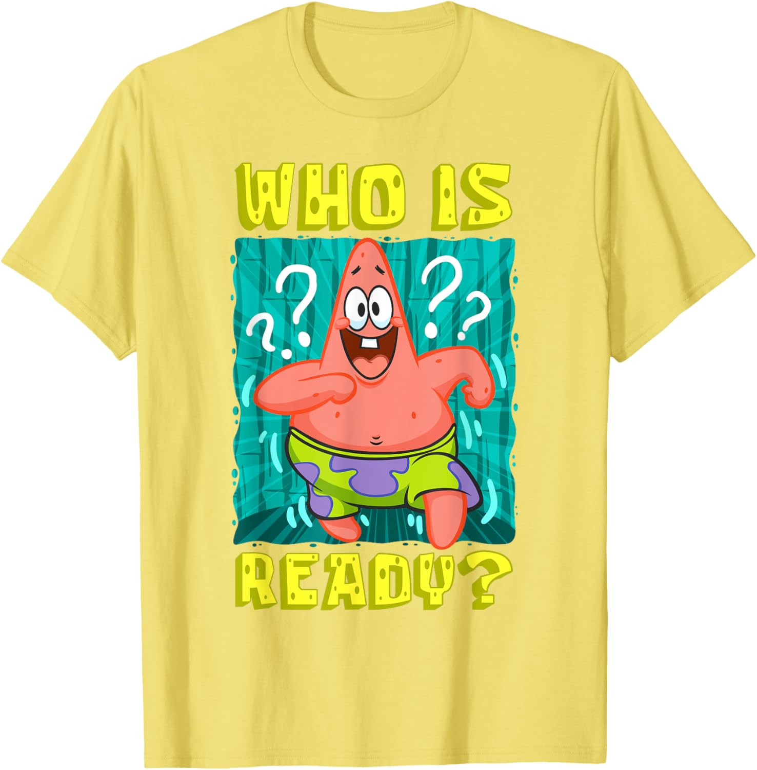 Mademark SpongeBob Patrick Star Ready Funny T-Shirt for Fans - 1