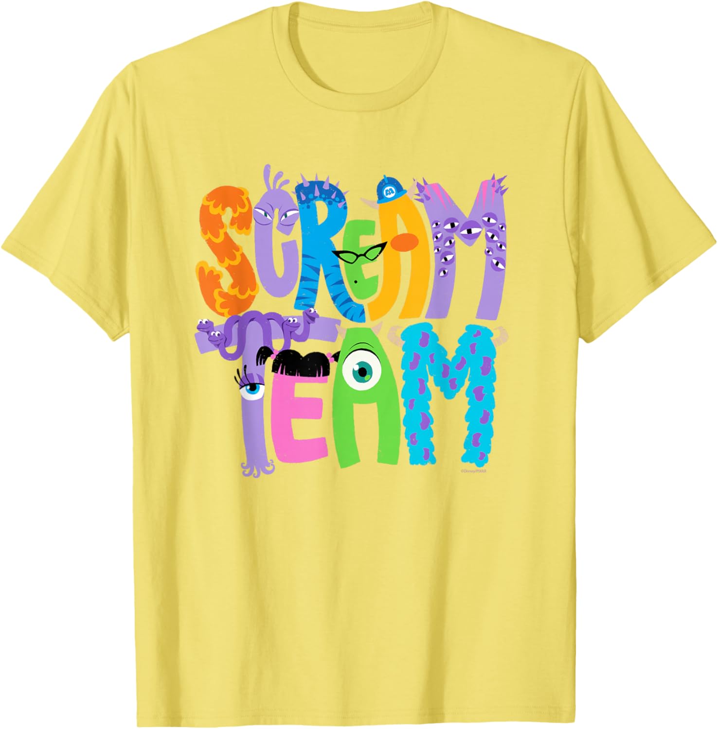 Monsters Inc Scream Team Halloween T-Shirt Fun Disney Pixar Apparel - 8