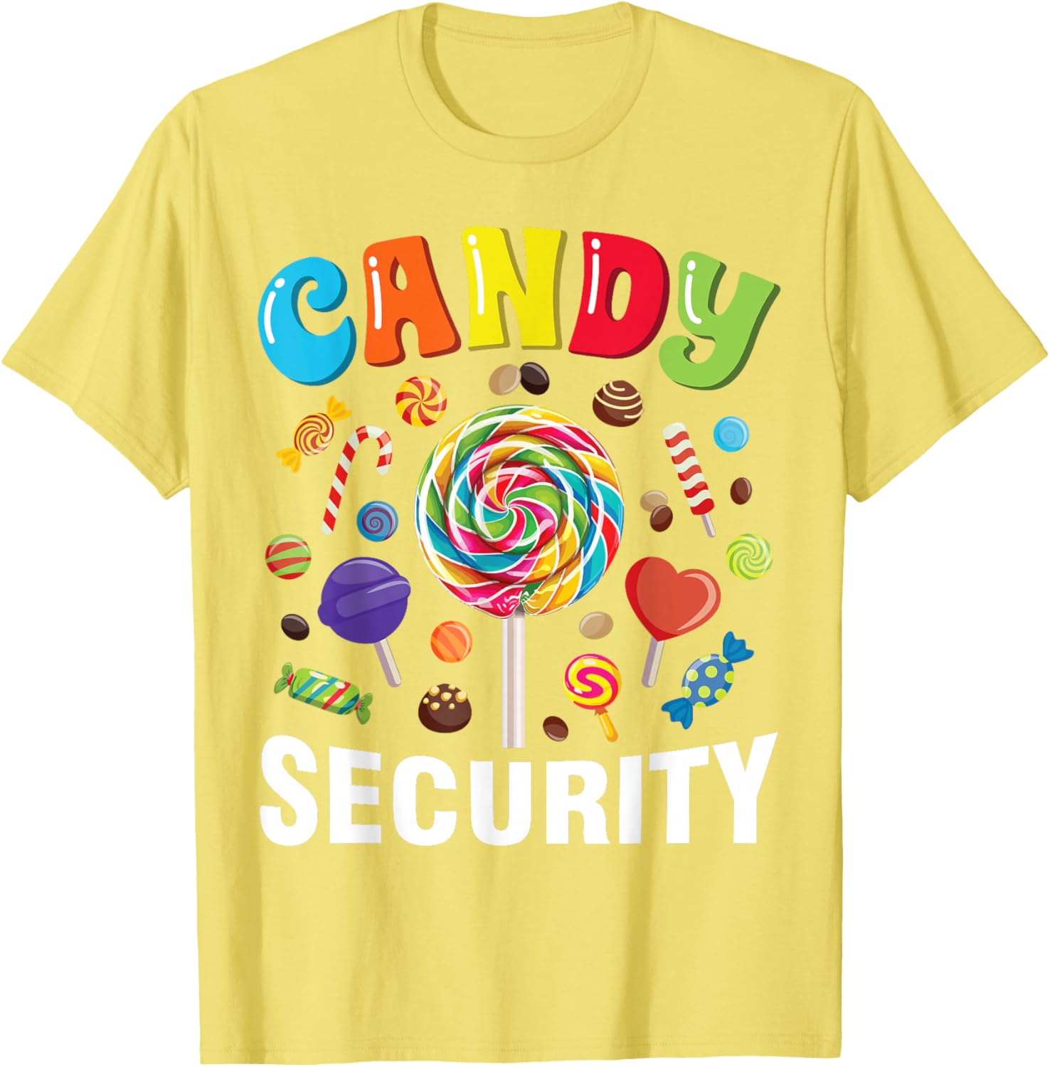 Funny Candy Security Halloween Costume T-Shirt for Spooky Fun - 14