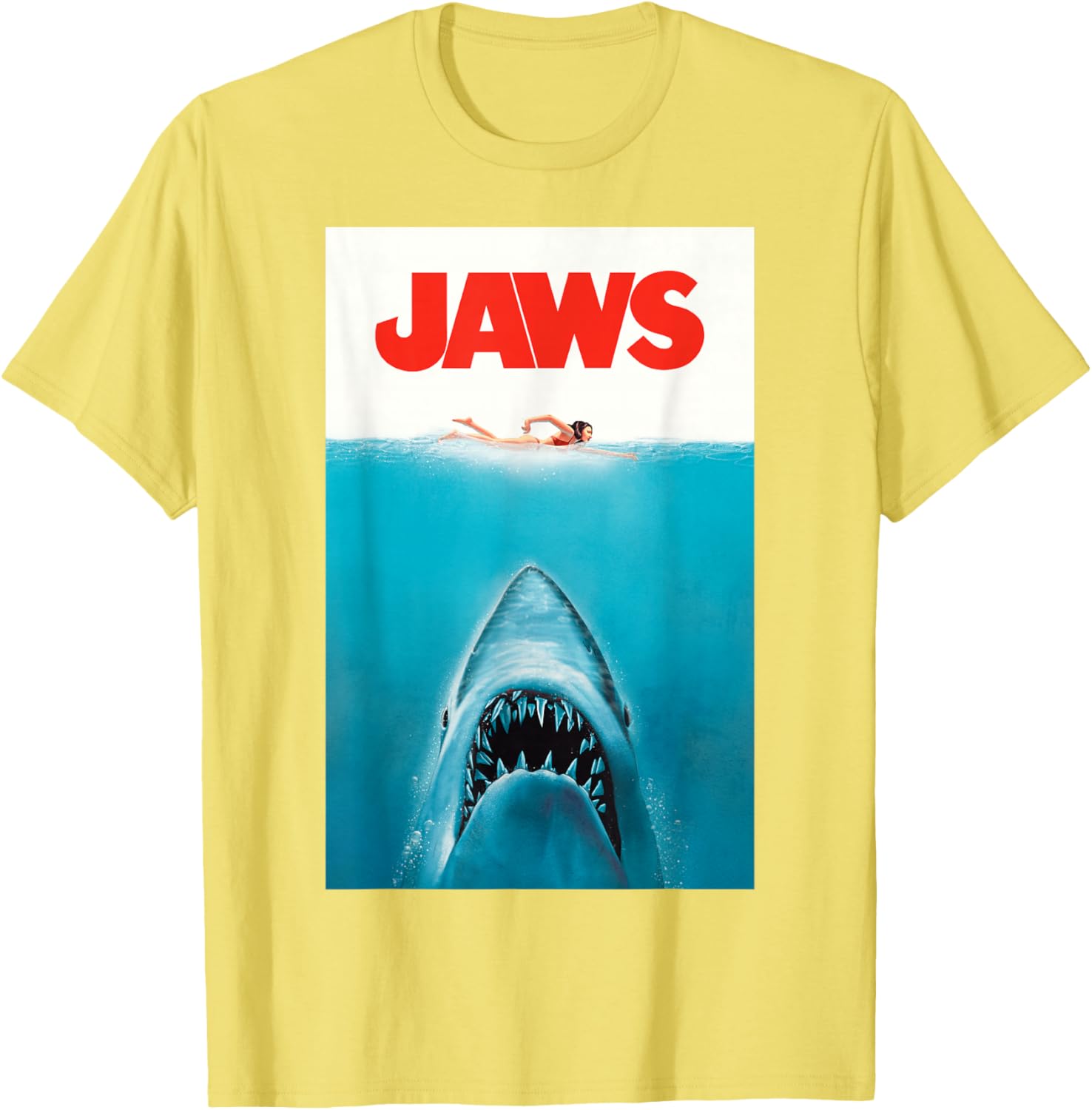Jaws 50th Anniversary Classic T-Shirt with Front and Back Artwork - 11