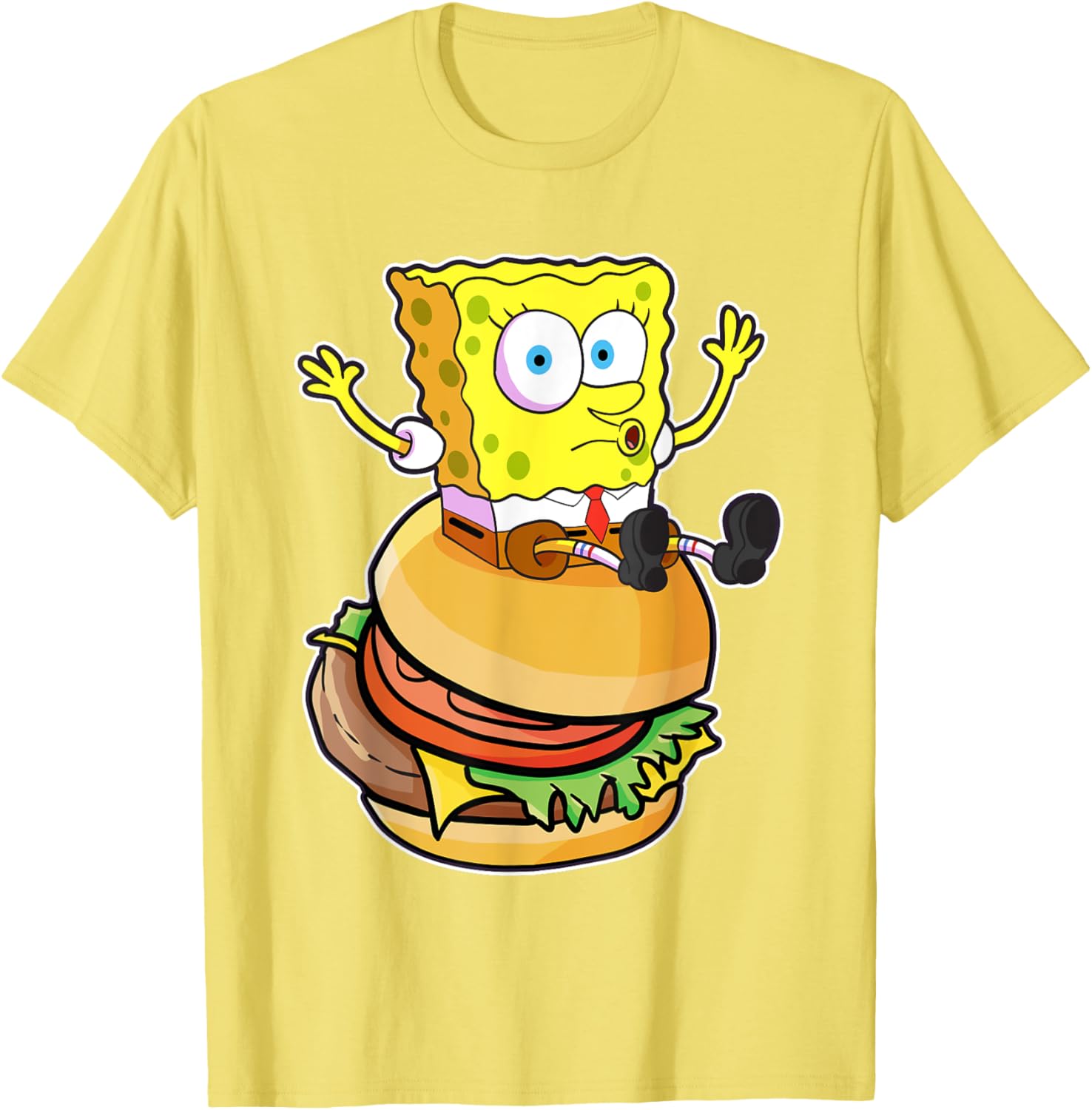 Mademark x SpongeBob SquarePants Burger T-Shirt Fun and Stylish Wear - 10