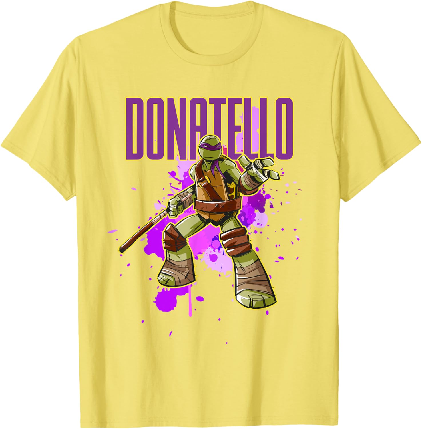 Mademark Teenage Mutant Ninja Turtles Donatello Purple Splatter T-Shirt - 4
