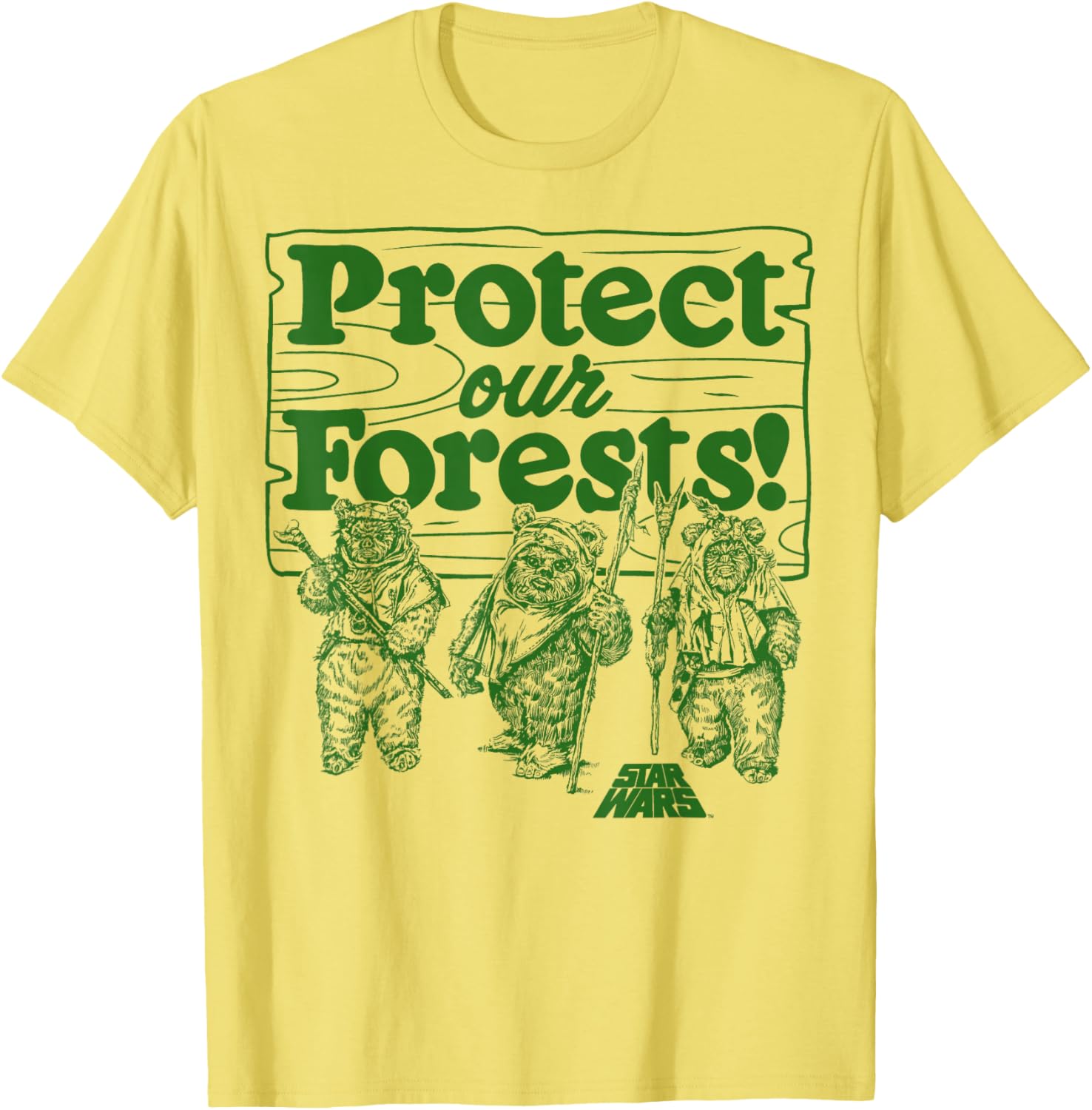 Star Wars Ewoks Protect Our Forests T-Shirt for Disney Fans - 7