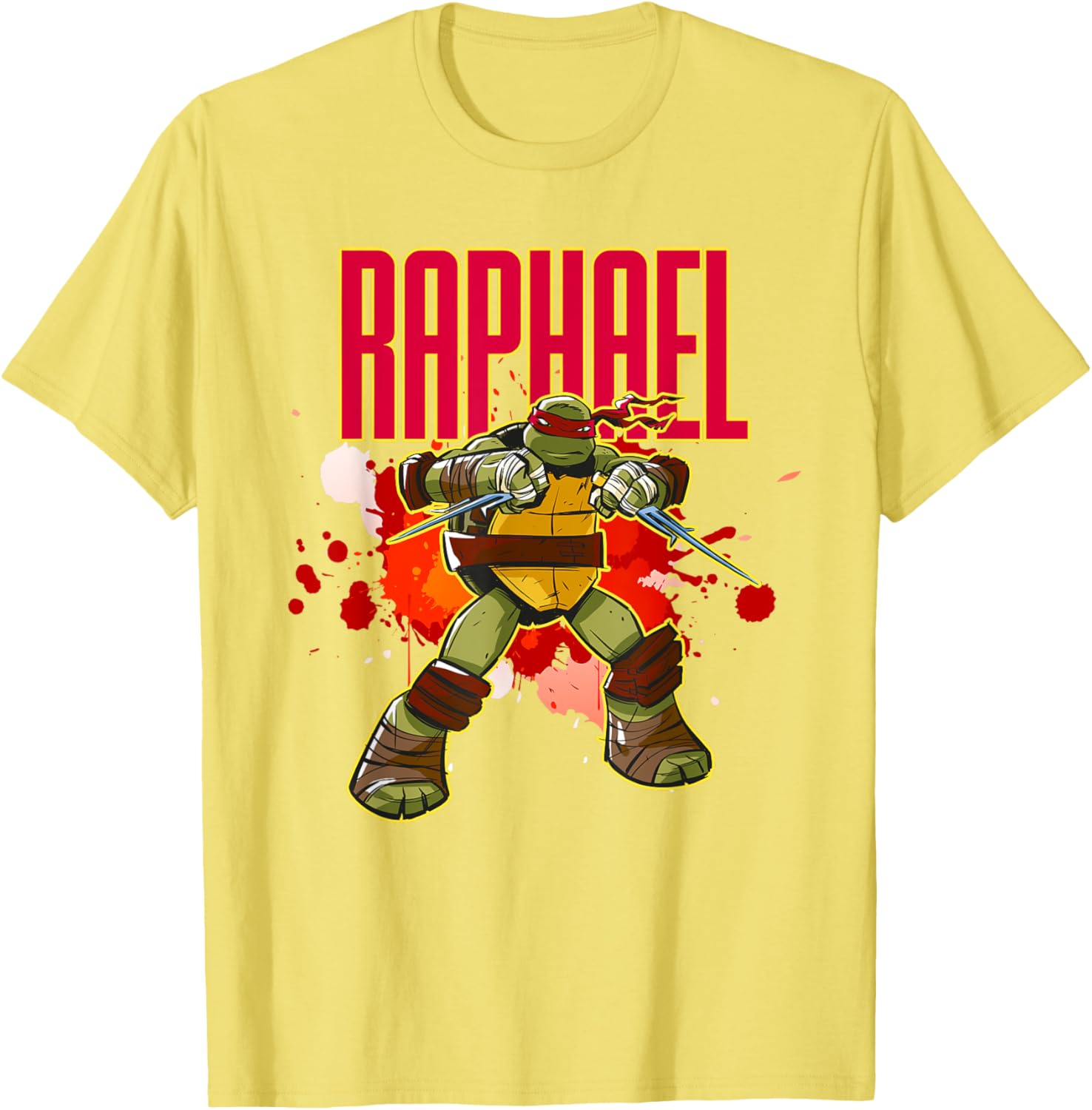 Mademark Teenage Mutant Ninja Turtles Raphael Red Splatter T-Shirt - 12