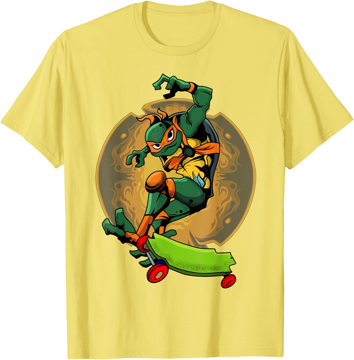 Mademark Teenage Mutant Ninja Turtles Mikey Skateboard T-Shirt for Kids - 15
