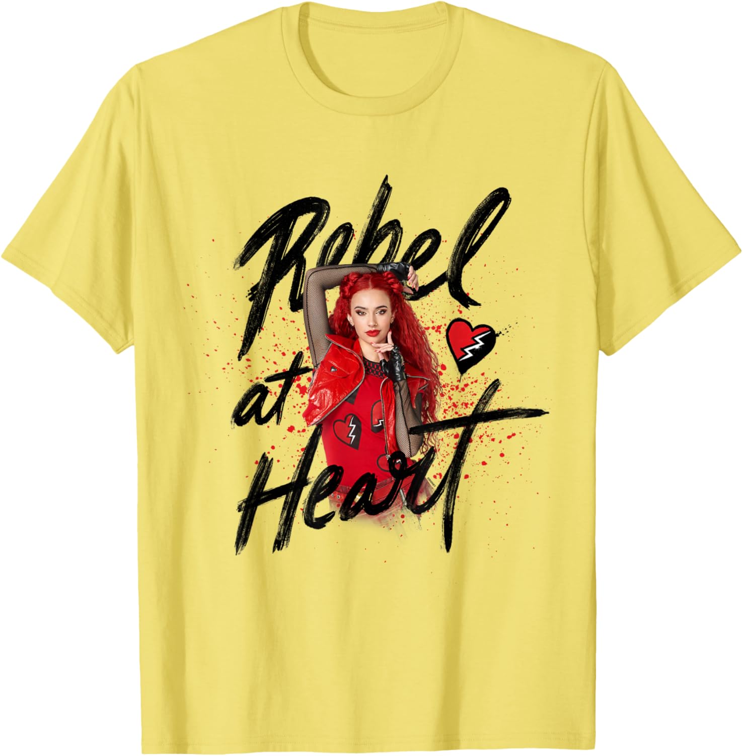Disney Descendants 4 Red Rebel Heart T-Shirt for Kids and Fans - 8
