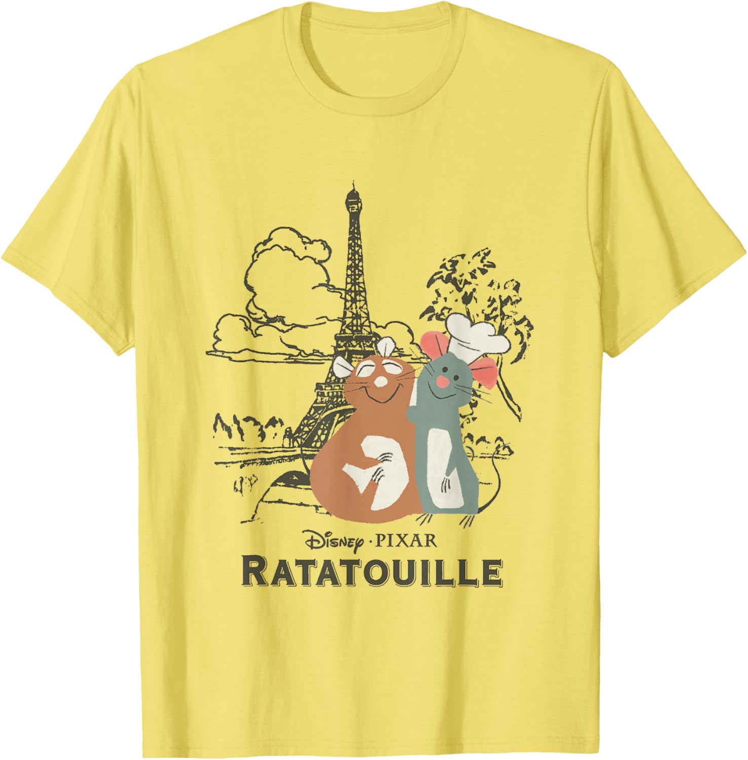 Cute Ratatouille Remy & Emile Paris Hug T-Shirt for Disney Fans - 2