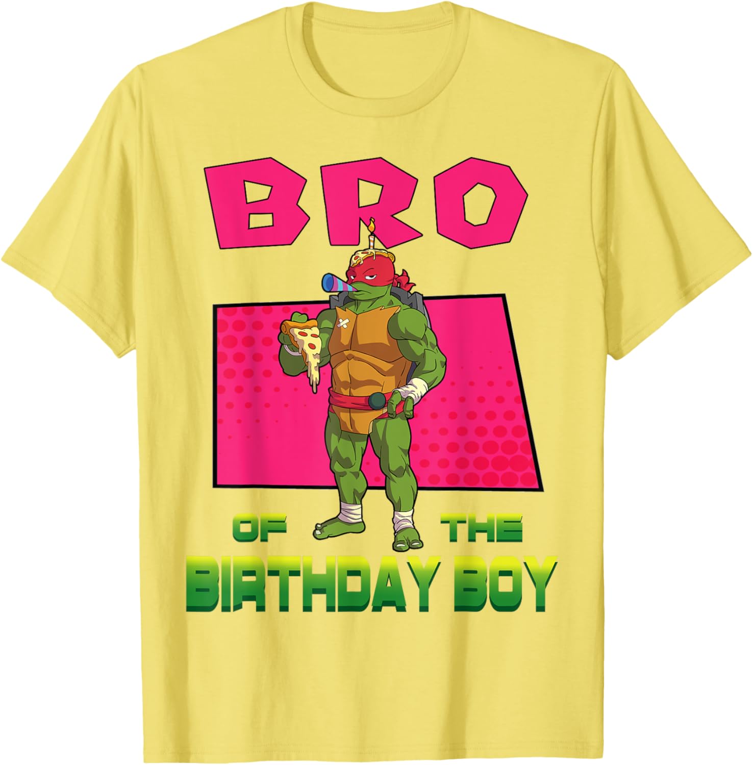 Mademark Teenage Mutant Ninja Turtles Raphael Pizza Party T-Shirt for Kids - 9