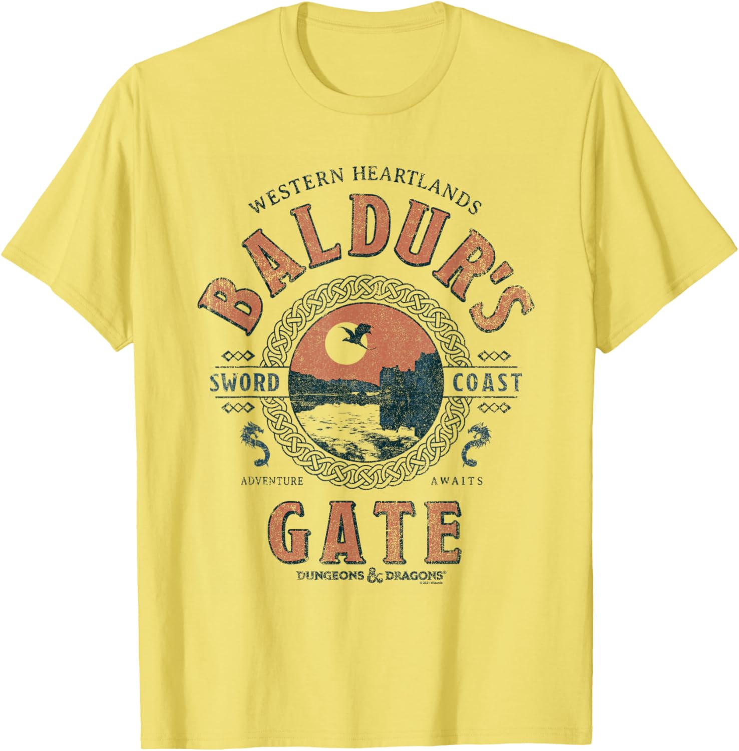 Dungeons & Dragons Adventure Awaits Baldur's Gate T-Shirt for Fans - 3