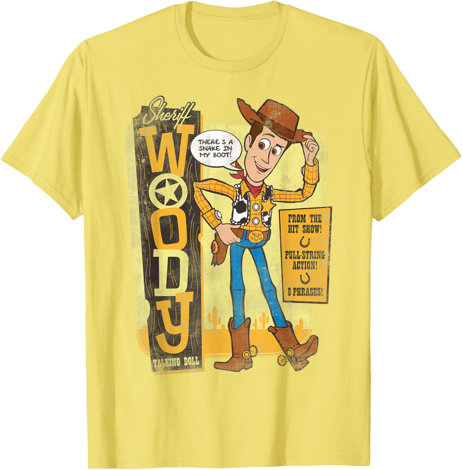 Disney Pixar Toy Story Sheriff Woody Talking Doll T-Shirt for Kids - 3