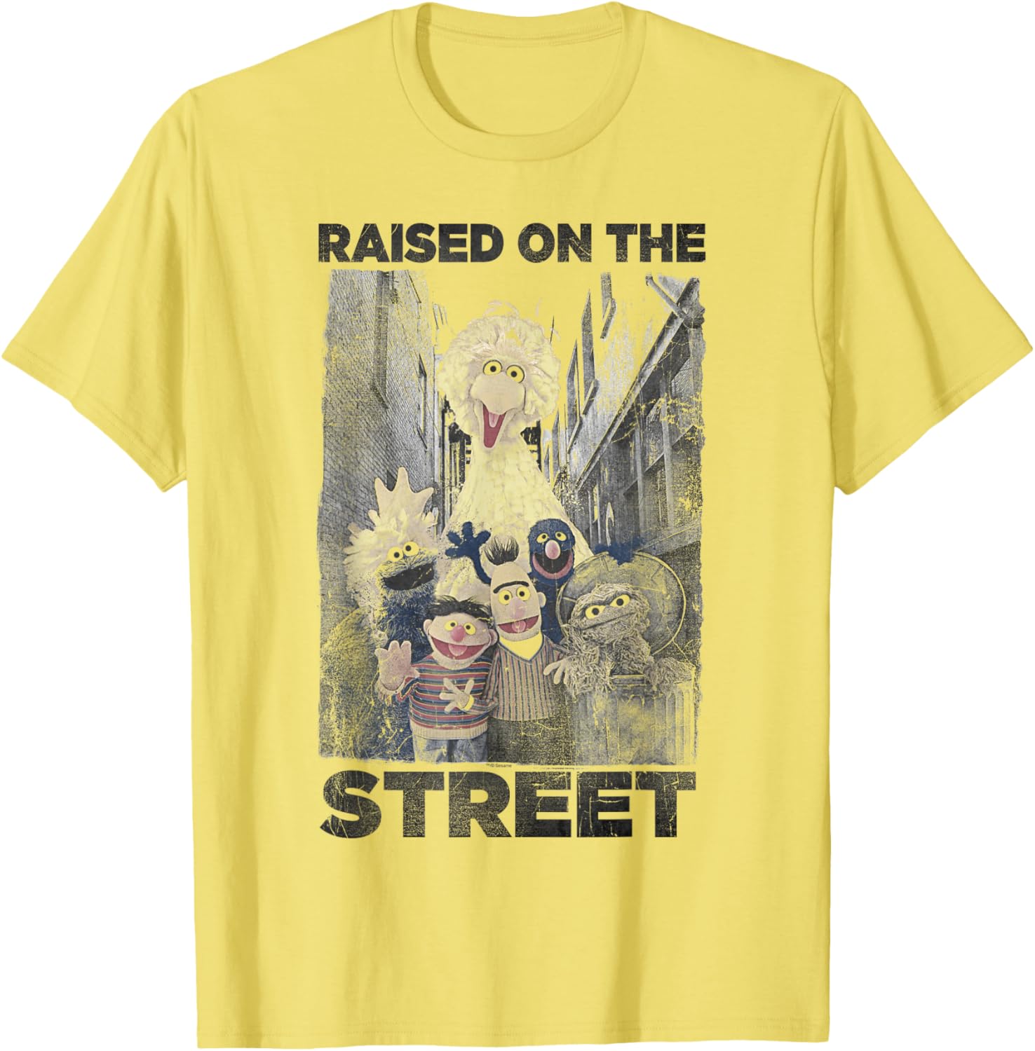 Sesame Street Raised On The Streets T-Shirt for Kids and Adults - 3