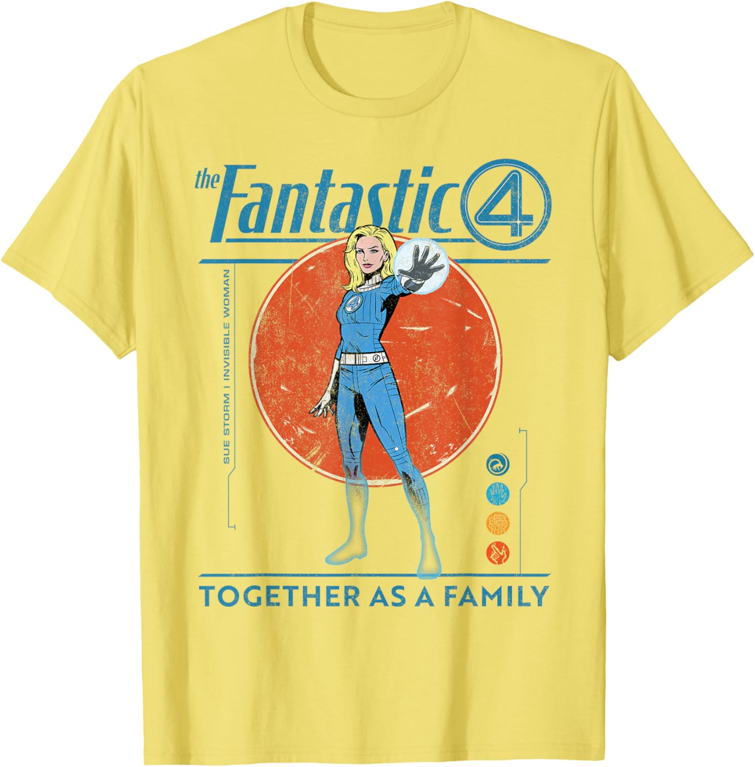 Marvel Fantastic Four Retro T-Shirt Featuring The Invisible Woman Design - 17