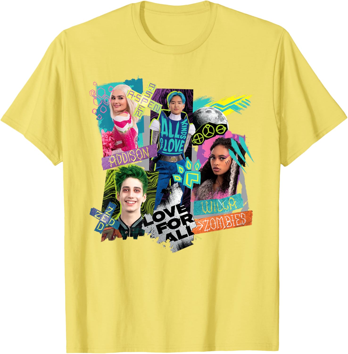 Disney Channel Zombies 3 Love for All T-Shirt for Kids and Teens - 10