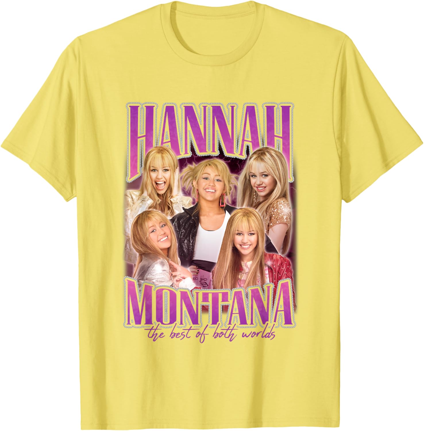 Disney Hannah Montana Popstar Collage T-Shirt for Fans of All Ages - 4