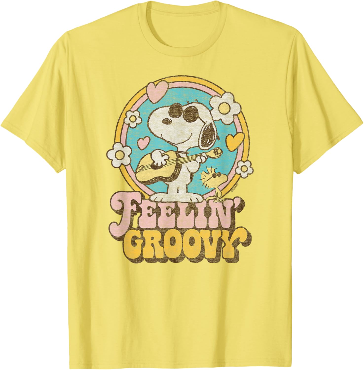 Peanuts Groovy Snoopy and Woodstock T-Shirt for Fun Casual Style - 4