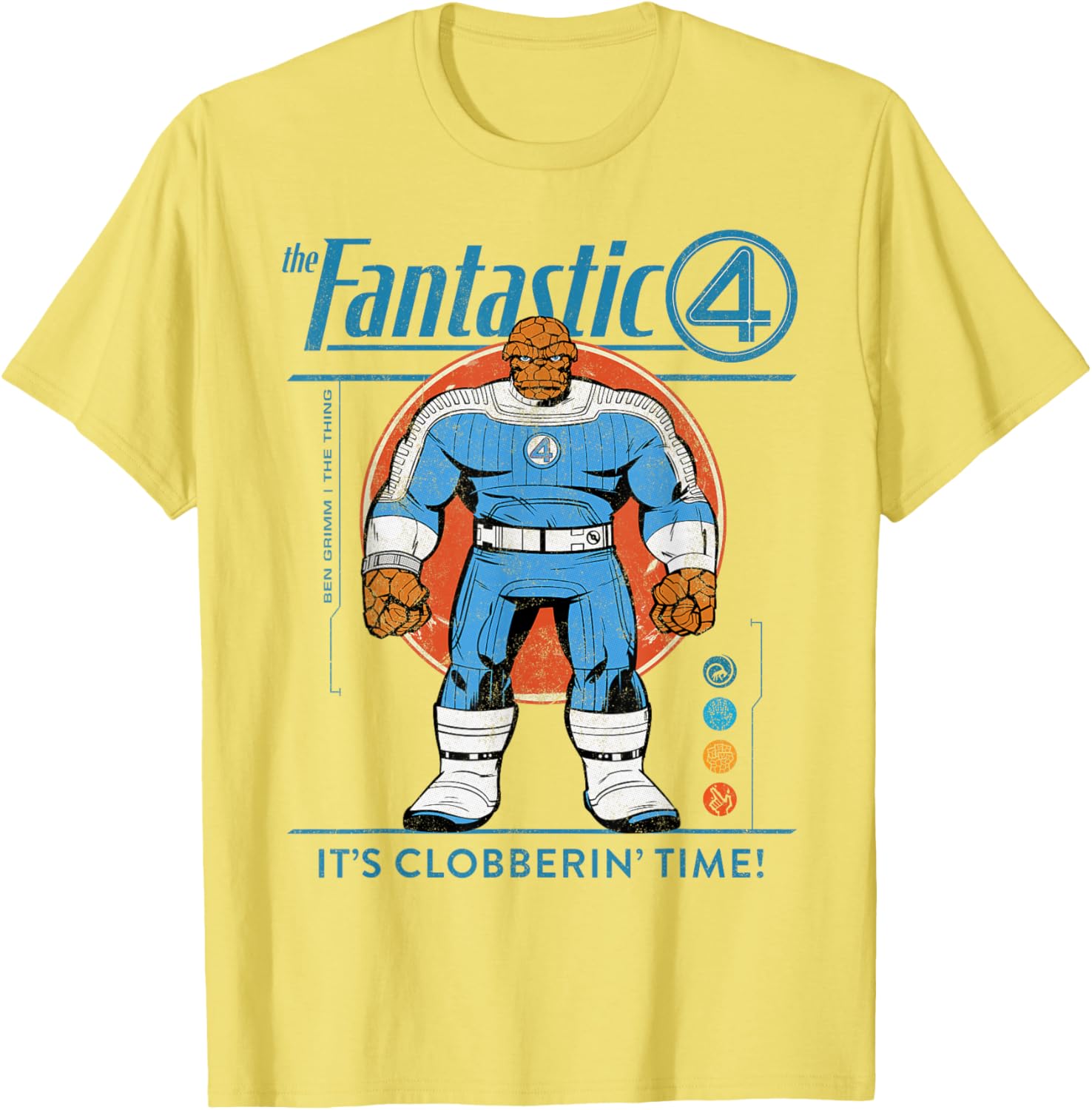 Marvel Fantastic Four The Thing Retro T-Shirt for Fans of Classic Comics - 17
