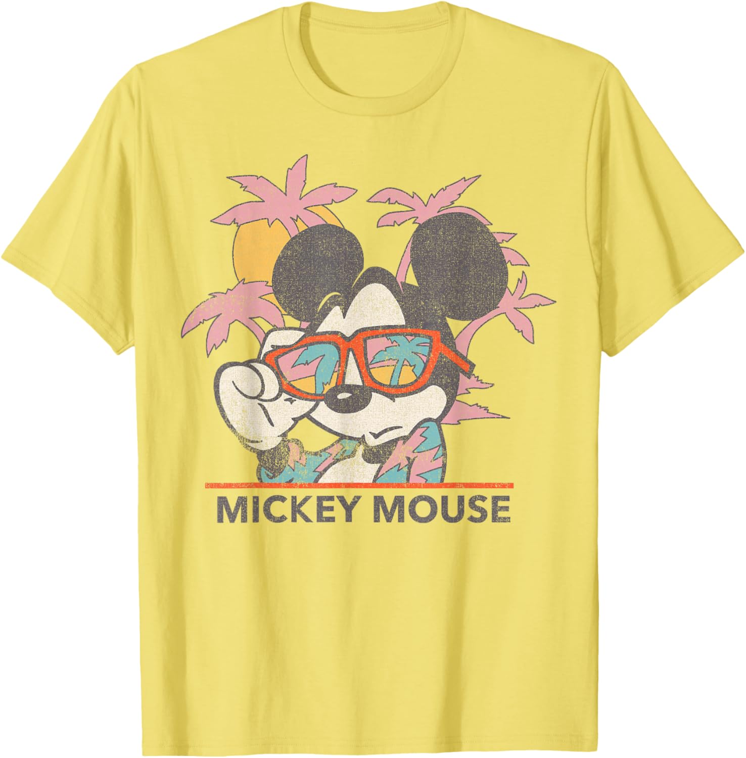 Disney Mickey Mouse Tropical Portrait T-Shirt for Fun Summer Style - 12