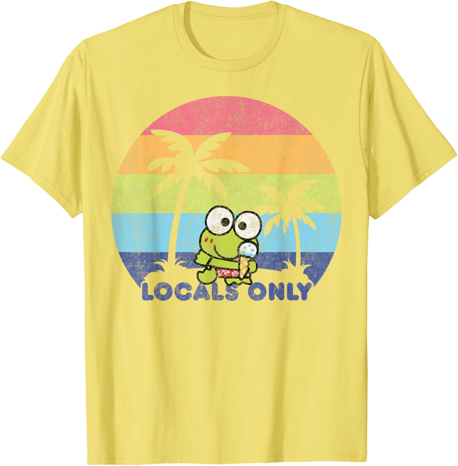 Keroppi Locals Only T-Shirt Fun Graphic Tee for Fashionable Fans - 7