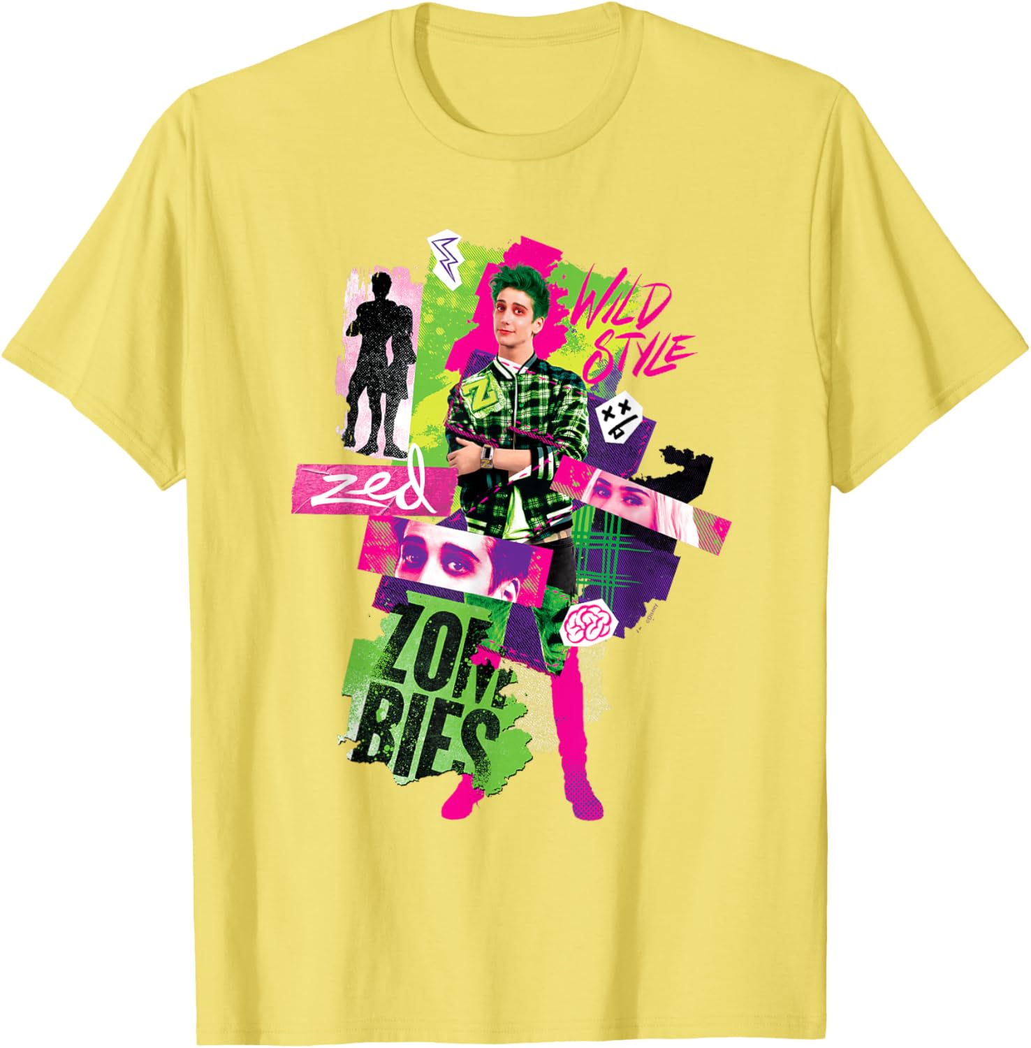 Disney Zombies 3 Zed Wild Style T-Shirt Perfect for Young Fans - 1