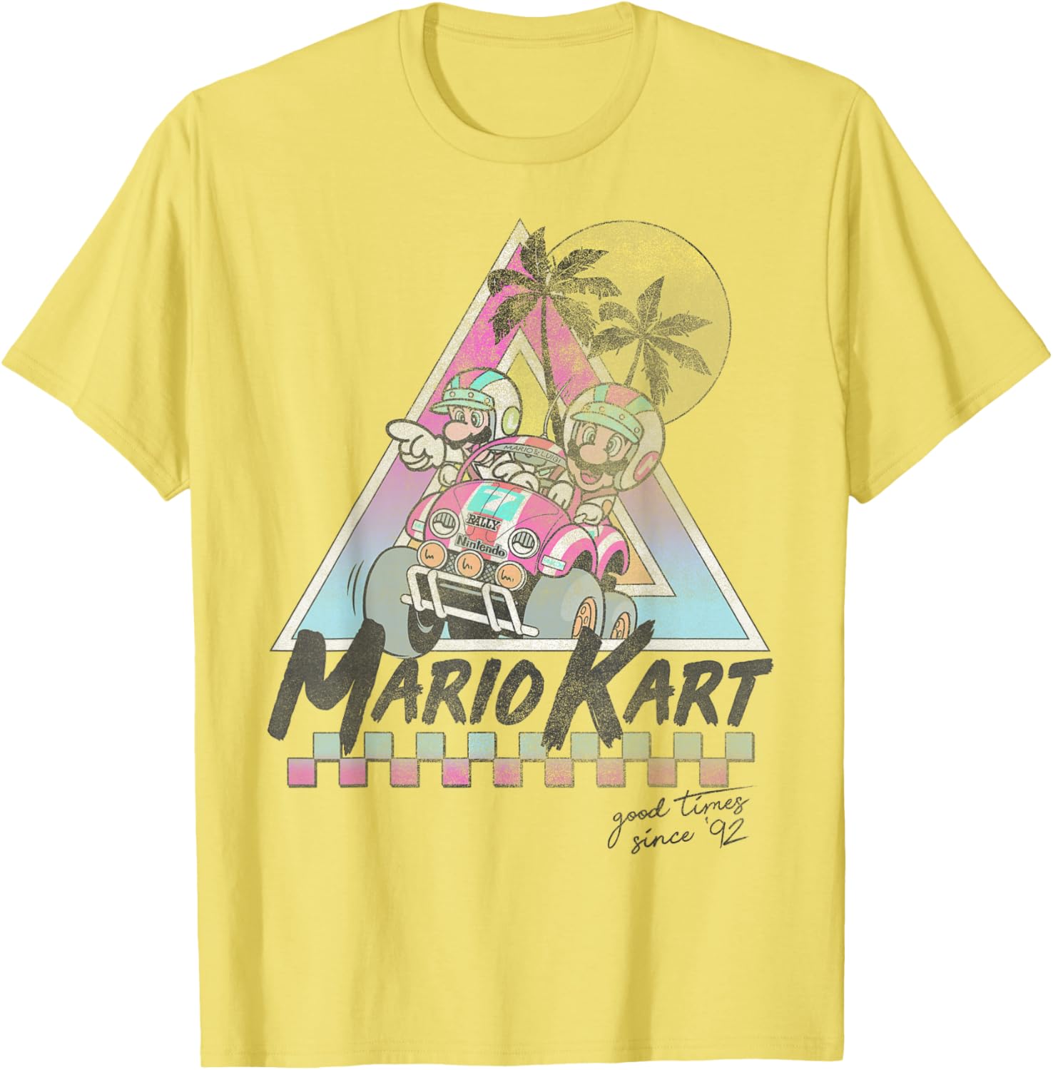 Vintage Mario Kart Mario and Luigi T-Shirt for Gamers Since 92 - 5