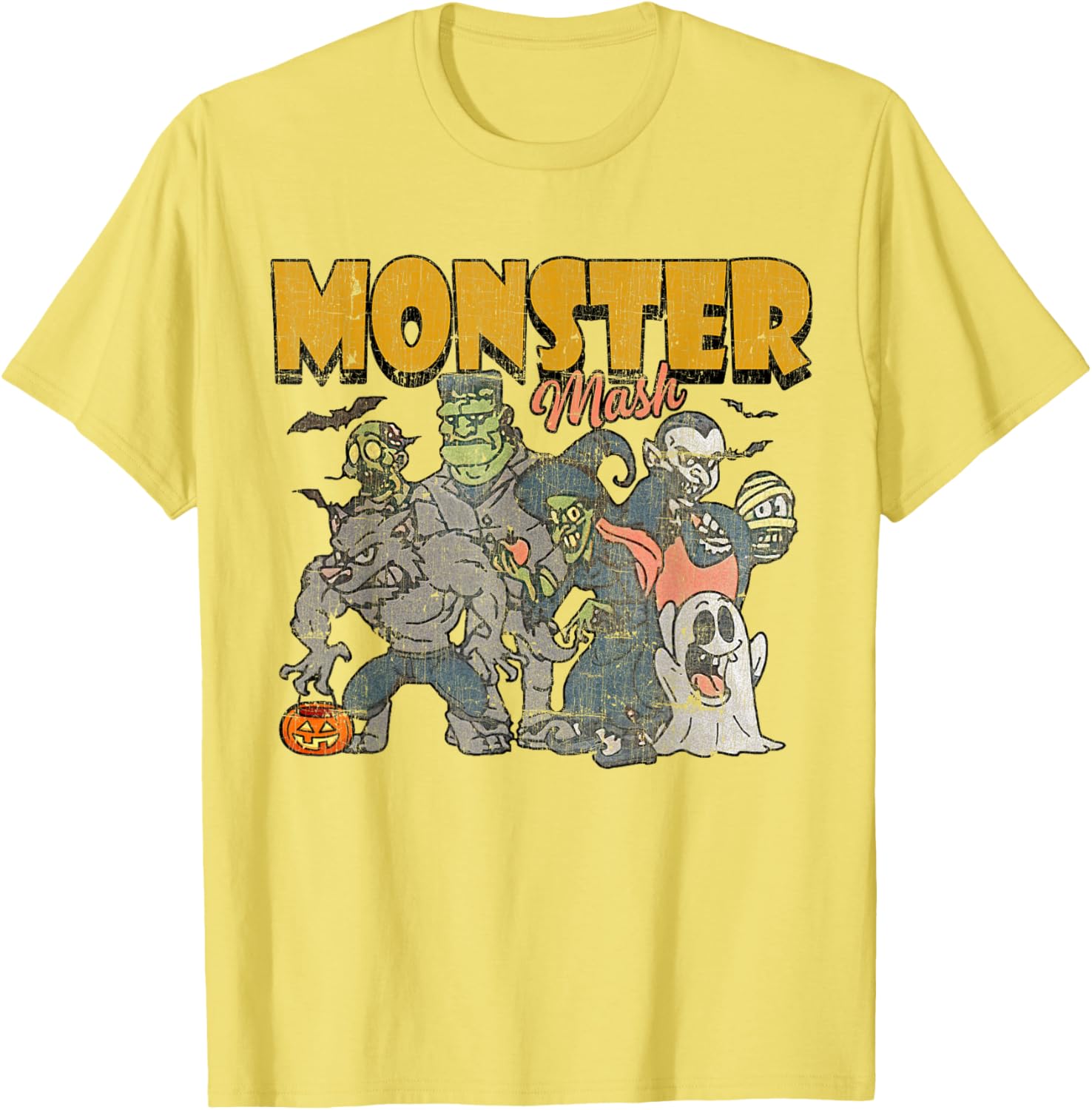 Funny Vintage Ghost Halloween T-Shirt - Monster Mash Design for Spooky Fun - 9