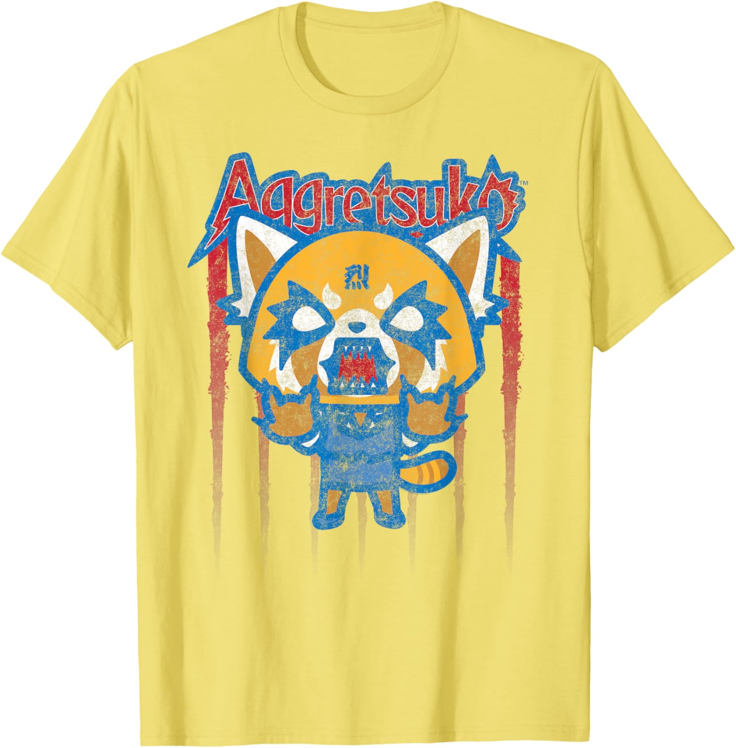 Aggretsuko Red White and Blue Americana T-Shirt for Fun Love and Style - 1