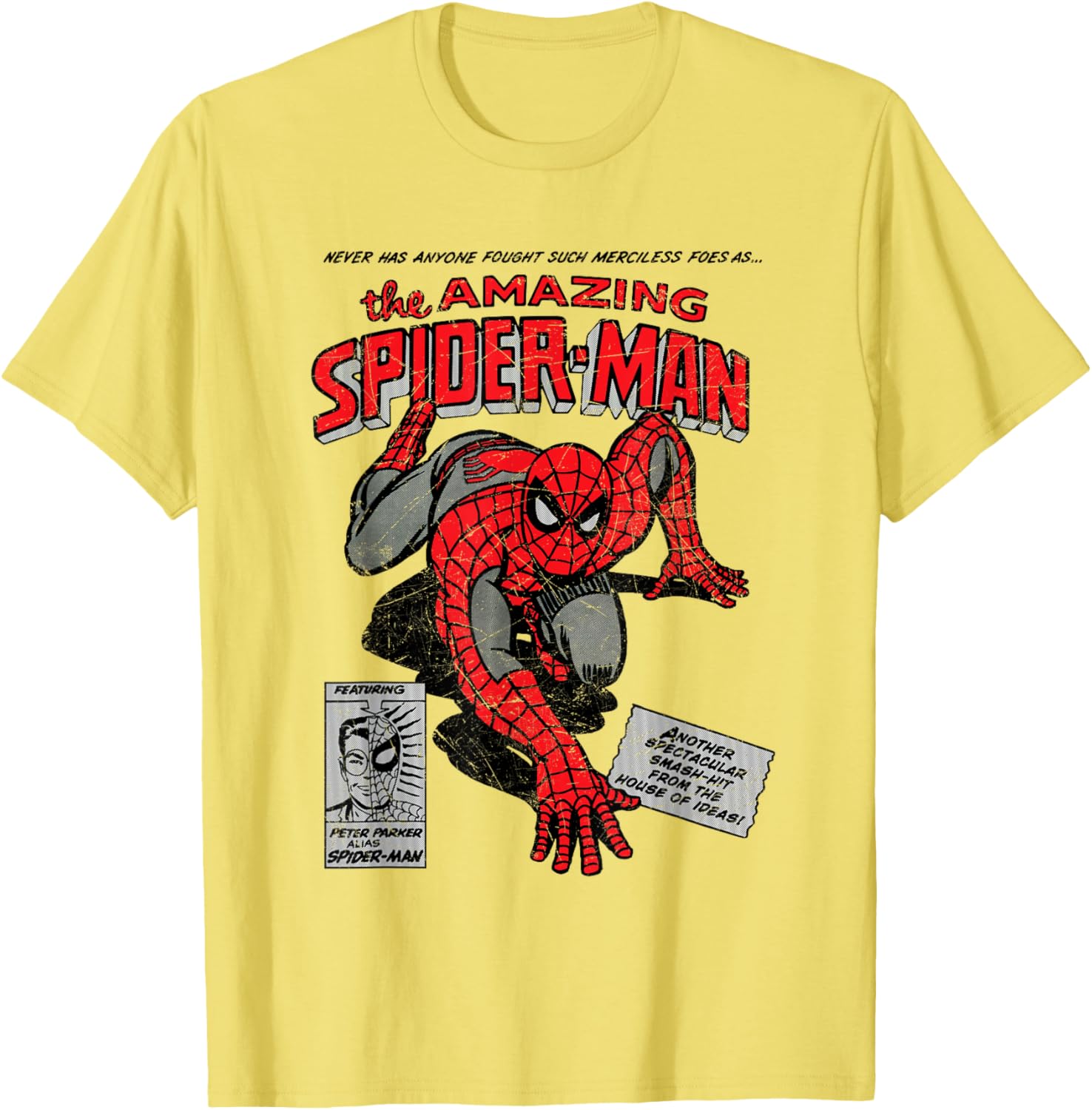 Marvel Spider-Man Retro Comic T-Shirt for Comic Book Fans - 1