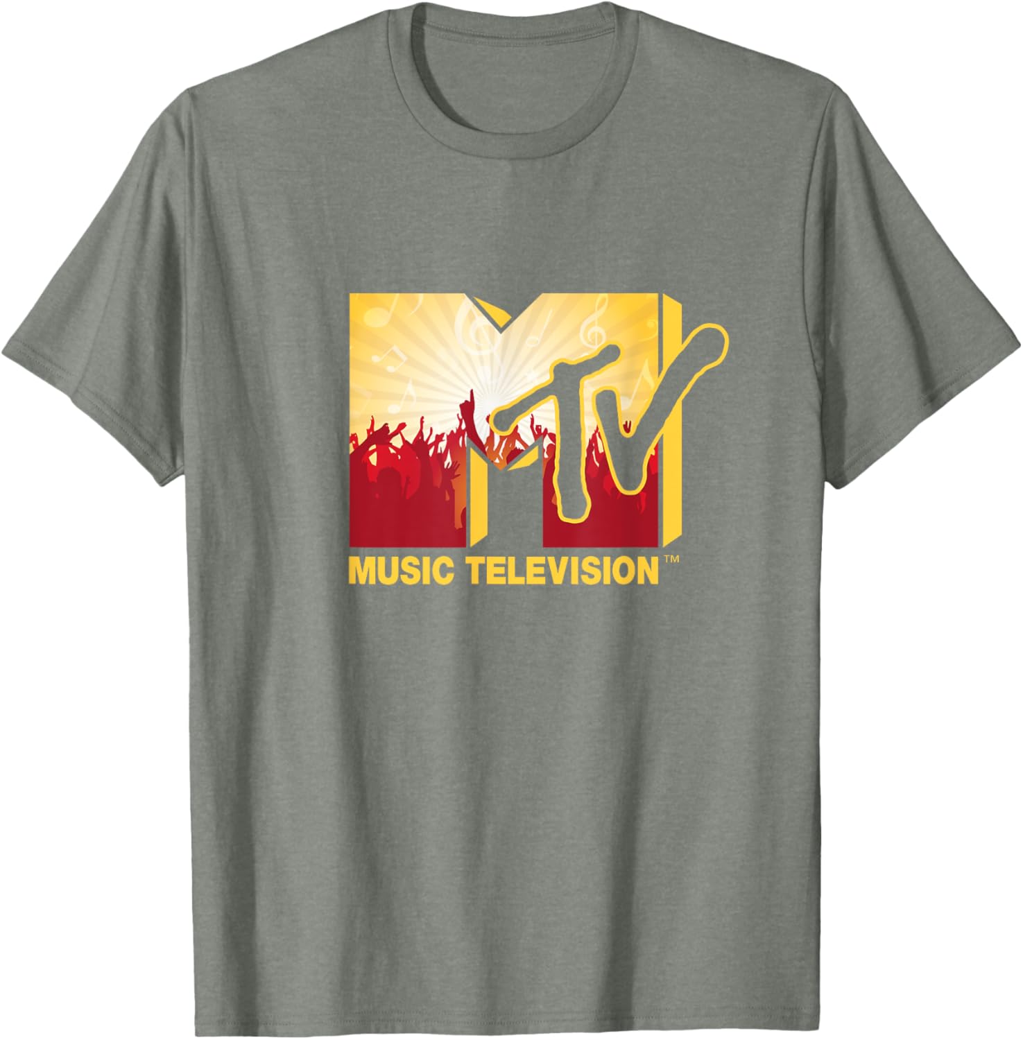 Mademark x MTV Official Logo T-Shirt with Cheerful Party Music Crowd - 11