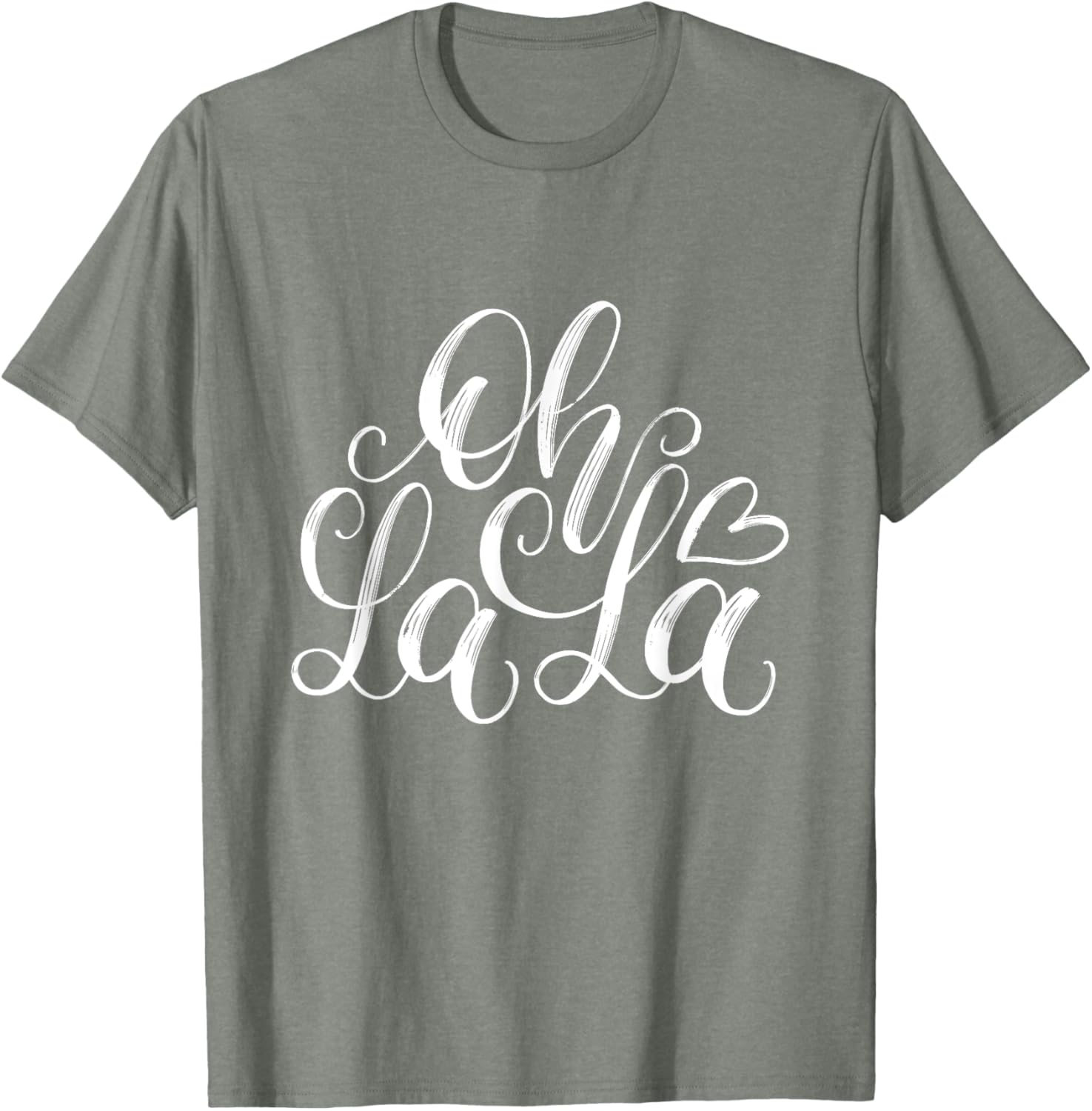 Oh La La French Novelty Graphic Tees Stylish T-Shirt for Fun Fashion - 1