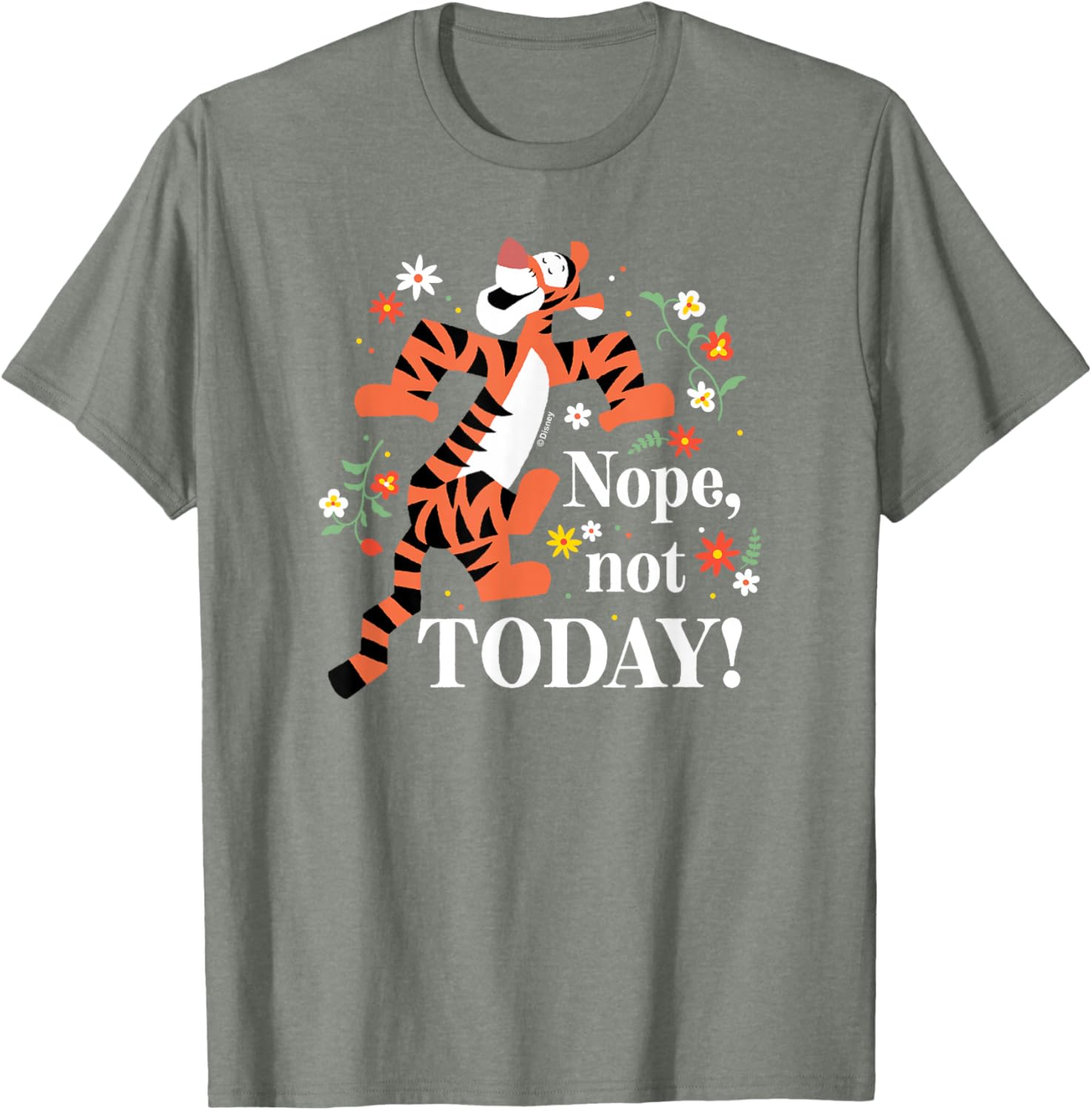 Winnie The Pooh Tigger Nope Not Today T-Shirt Fun Cozy Apparel - 1
