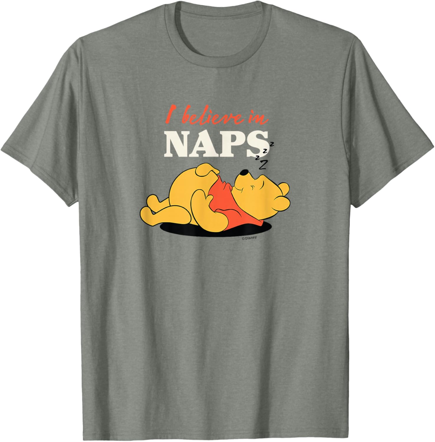 Winnie the Pooh I Believe in Naps T-Shirt for Cozy Comfort Lovers - 10