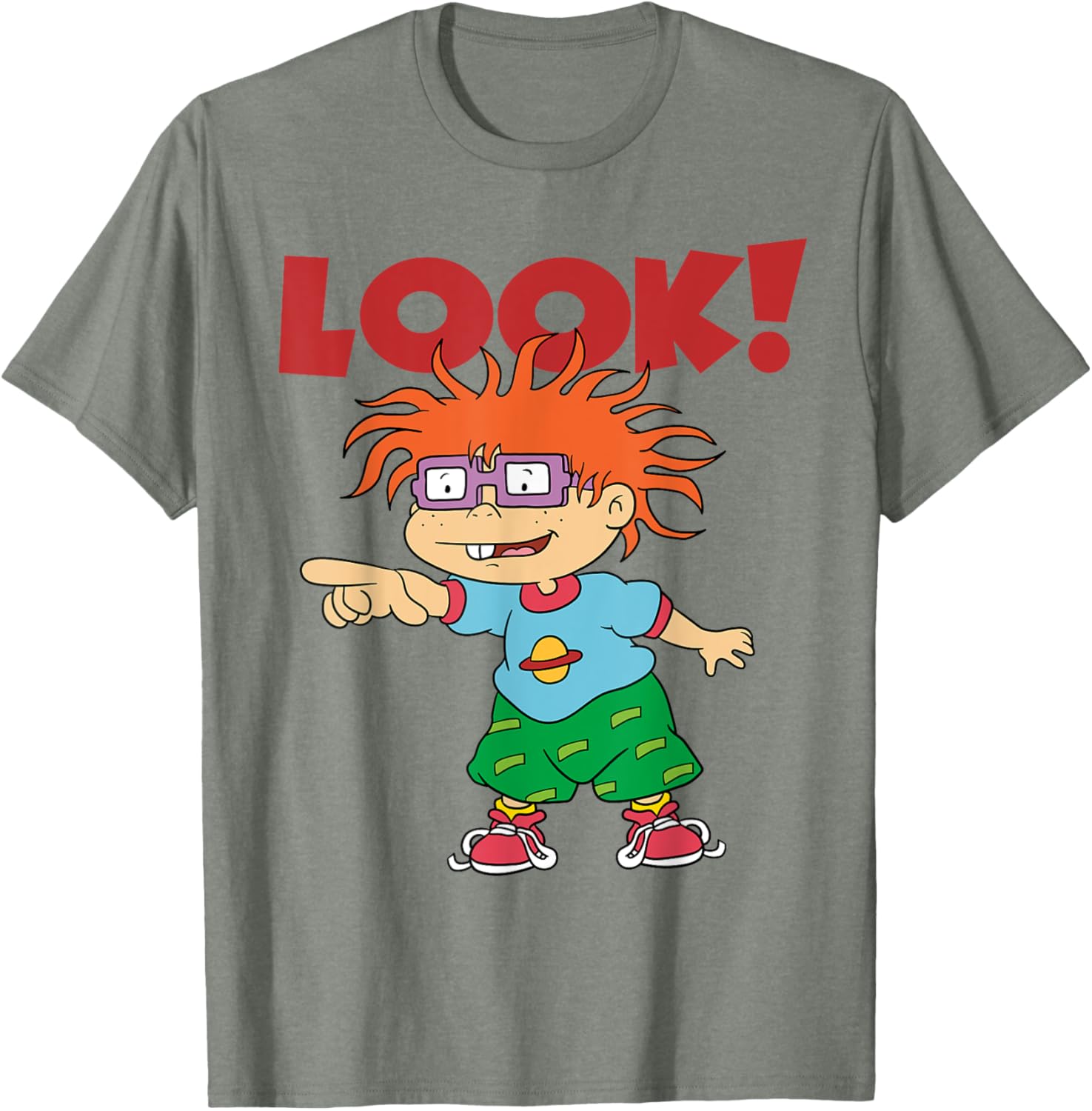 Mademark Rugrats Chuckie Finster Look T-Shirt for Kids and Adults - 12